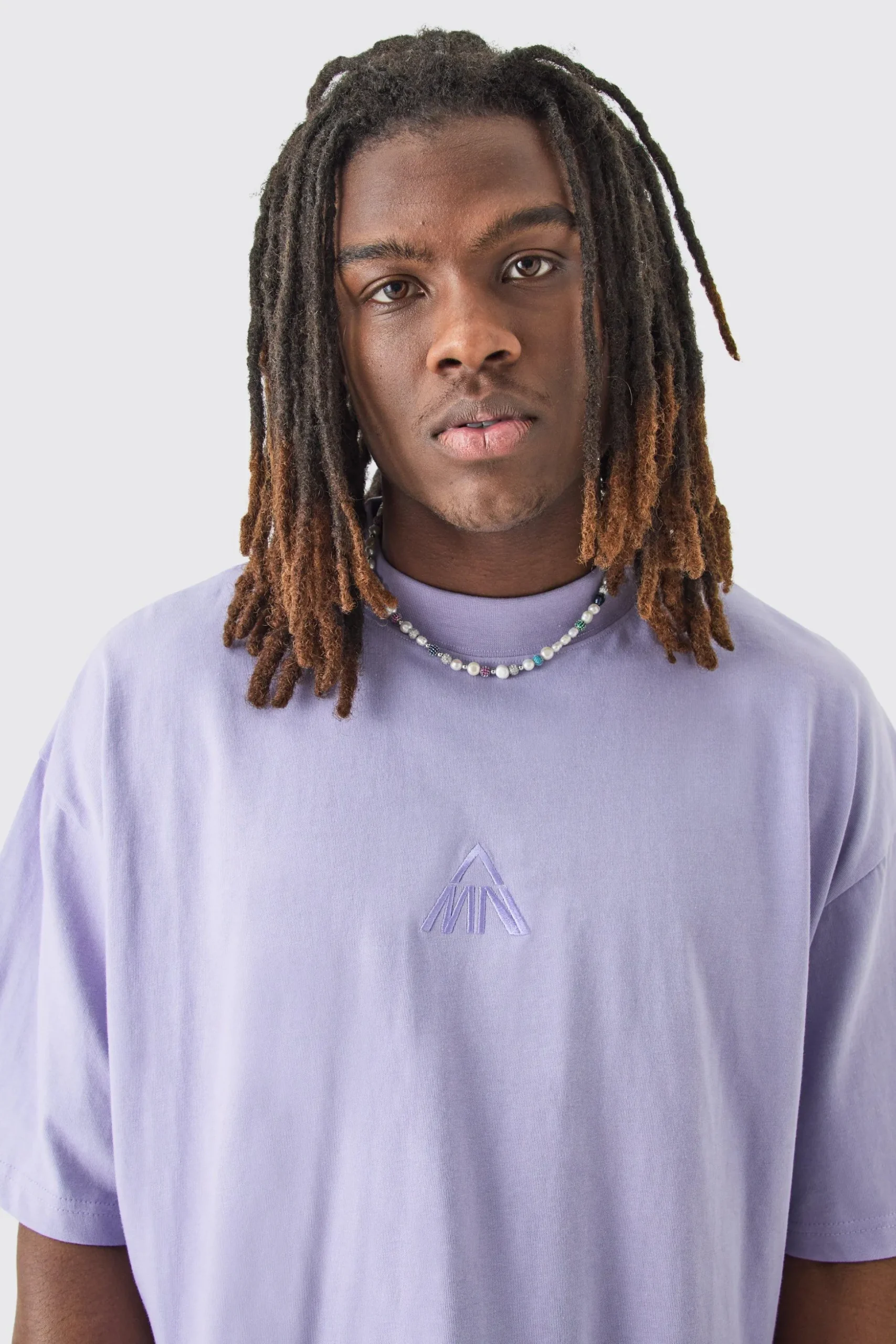 Man Oversized Extended Neck T-shirt | BoohooMAN UK