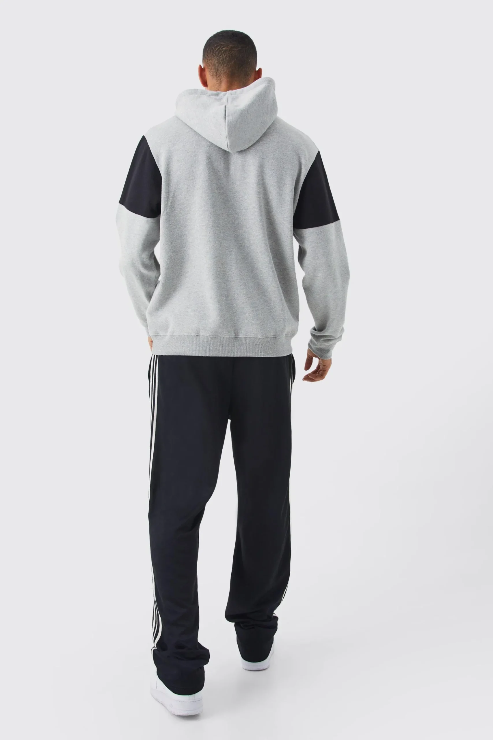 Man Signature Colour Block Hoodie | BoohooMAN UK