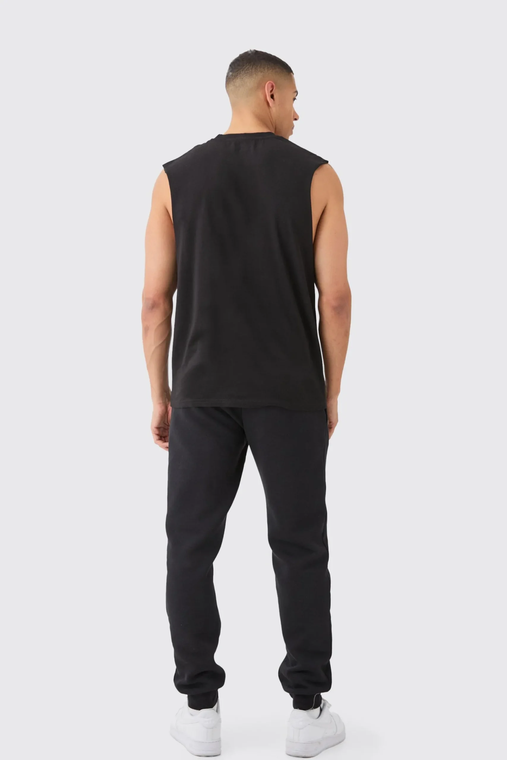 Man Signature Drop Armhole Tank | BoohooMAN UK