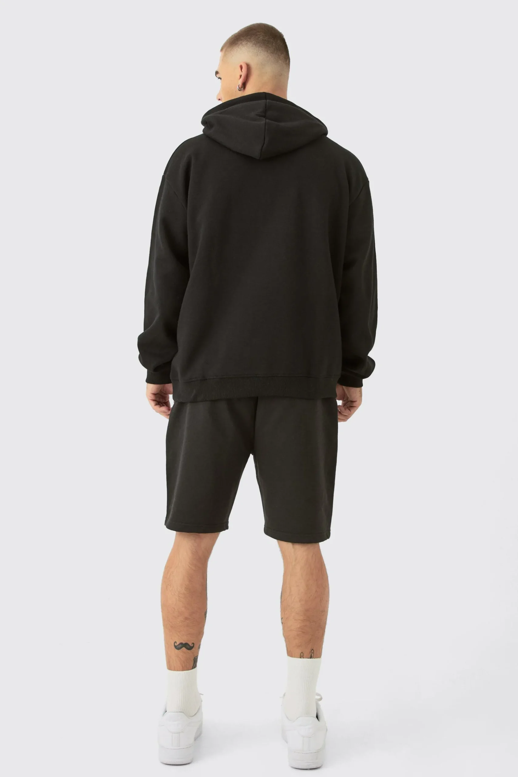 Man Signature Oversized Over The Head Hoodie | BoohooMAN UK