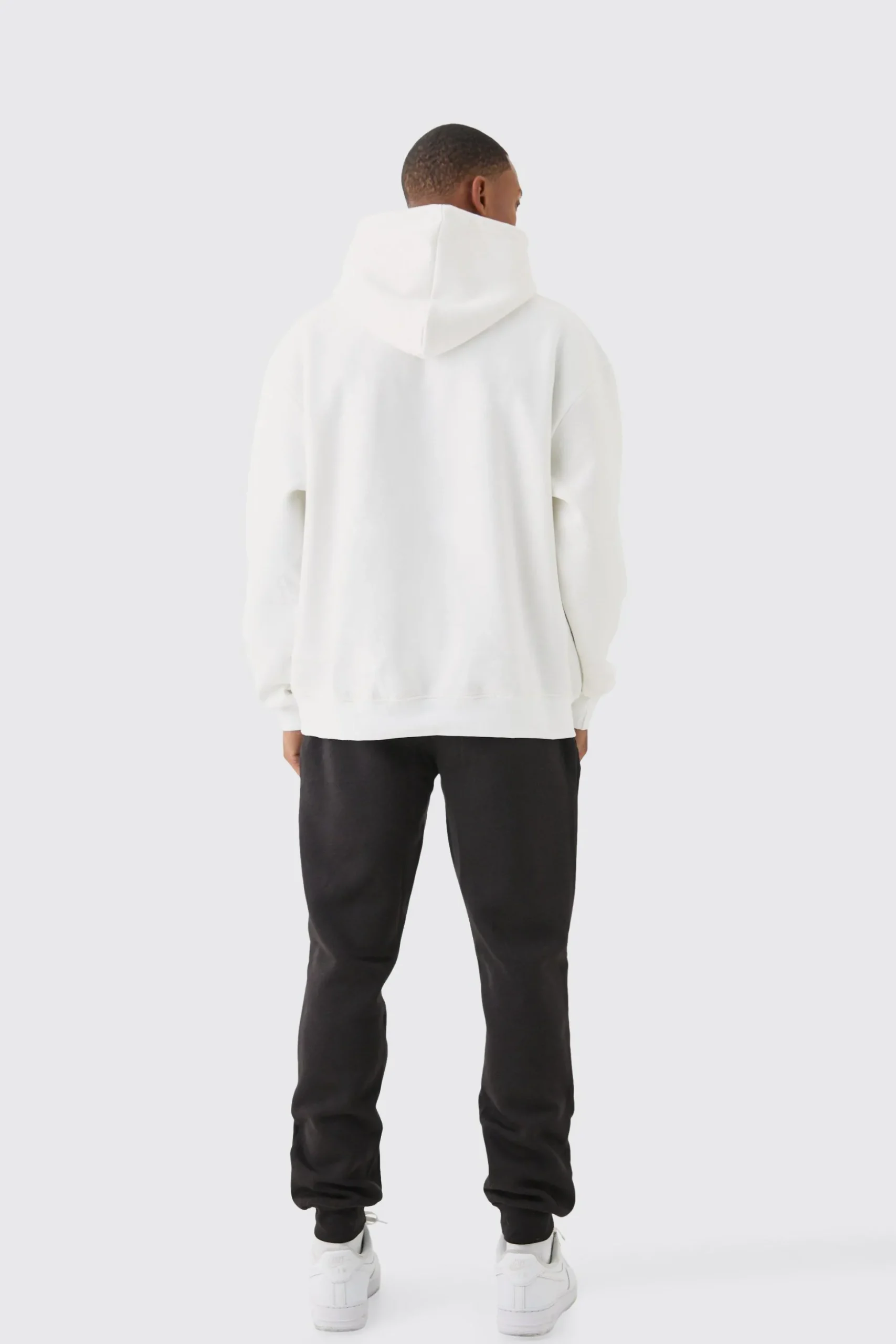 Man Signature Overszied Over The Head Hoodie | BoohooMAN UK