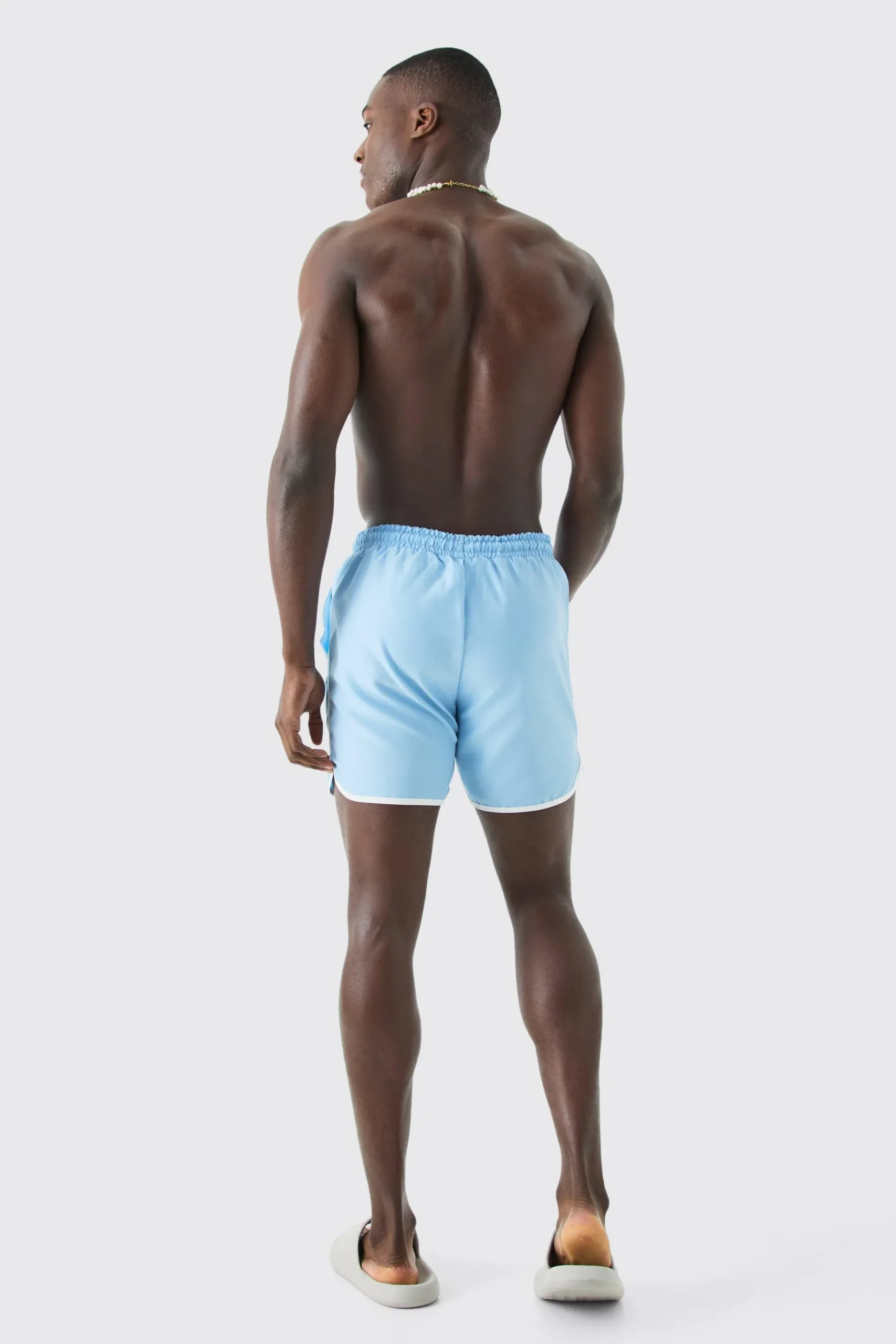 Man Signature Runner Swim Shorts | BoohooMAN UK