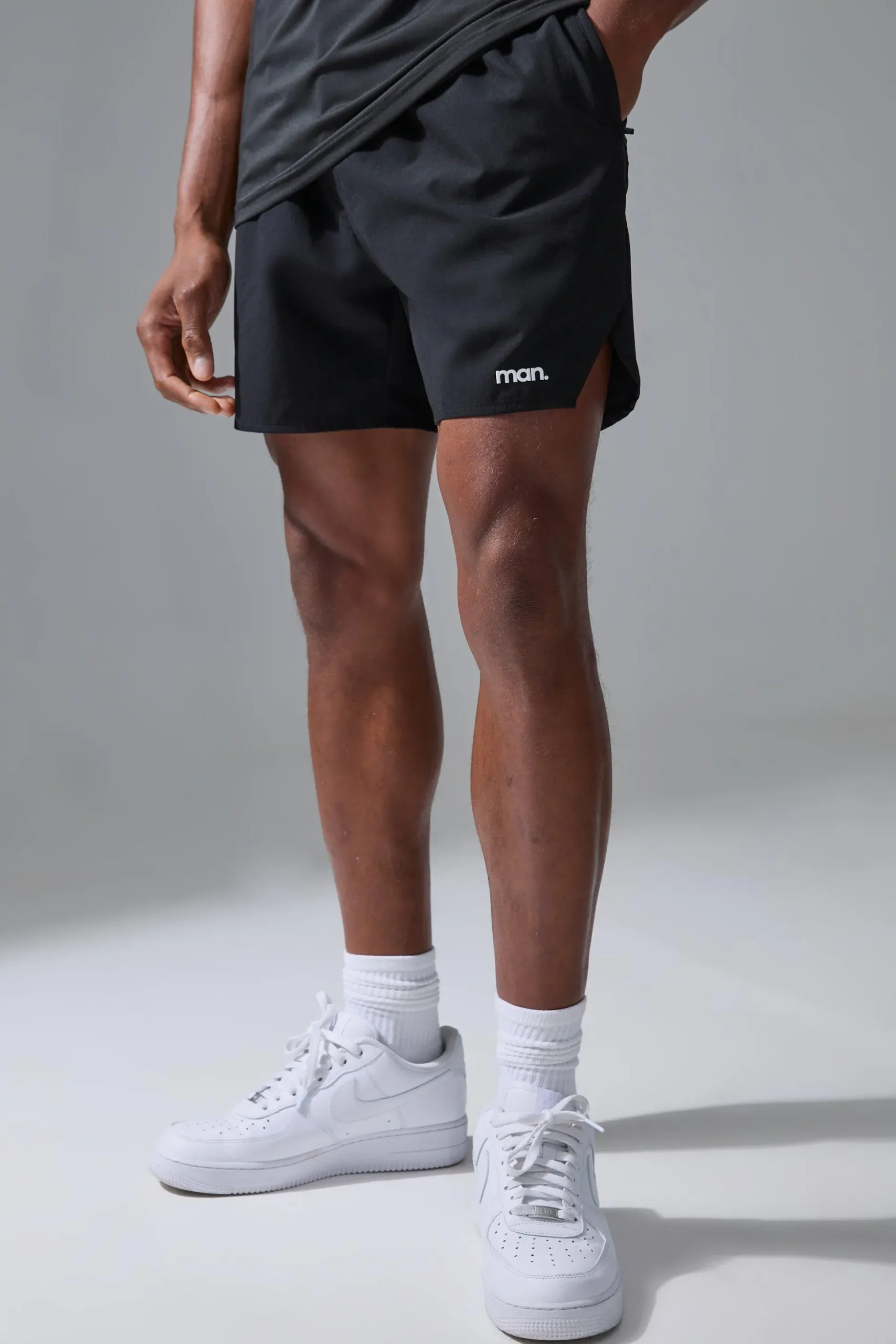 Man Sport Side Split 5inch Short | BoohooMAN UK