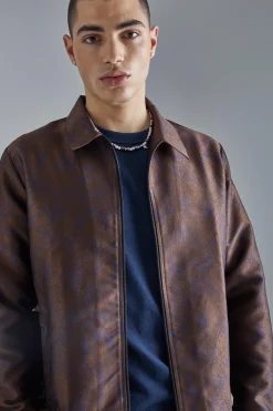 Marl Fabric Interest Smart Overshirt | BoohooMAN UK