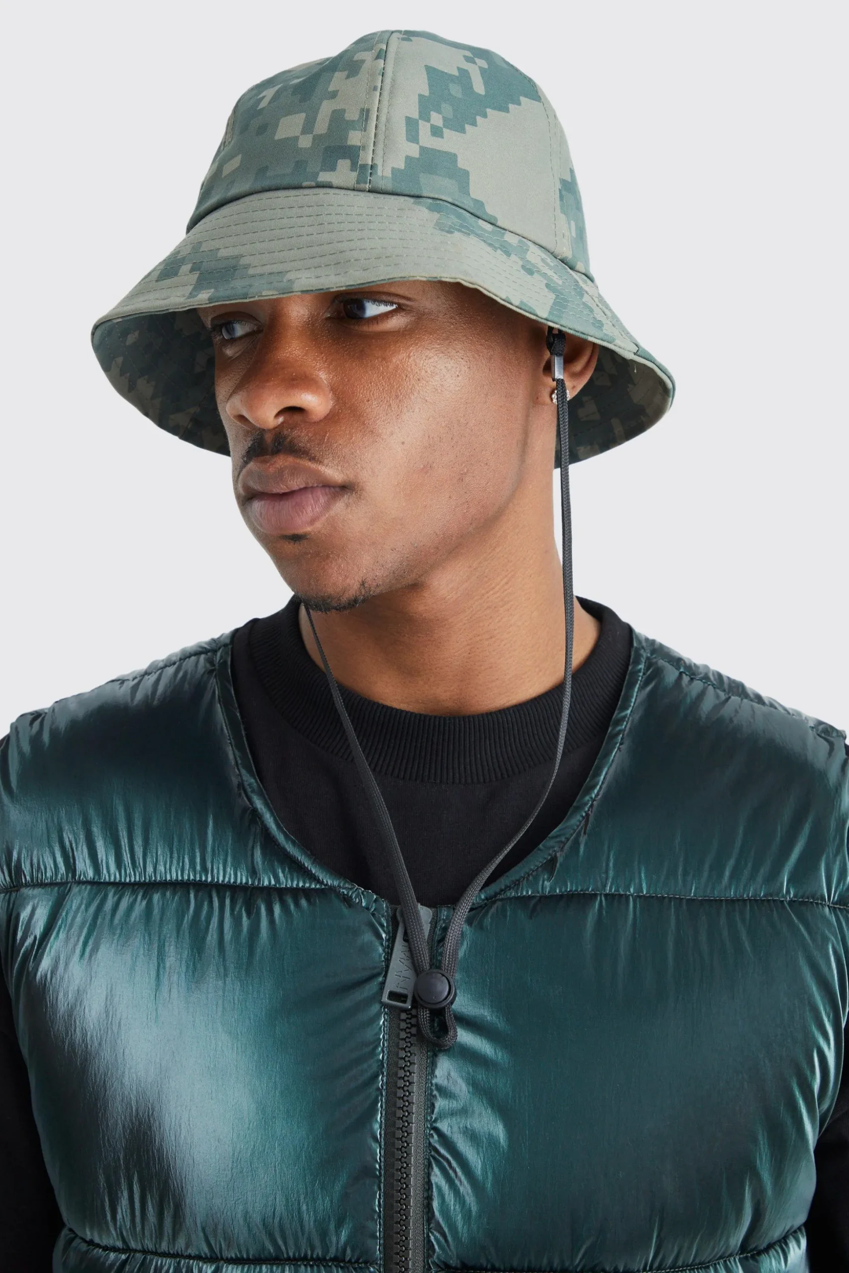 Metallic Boxy Gilet | BoohooMAN UK