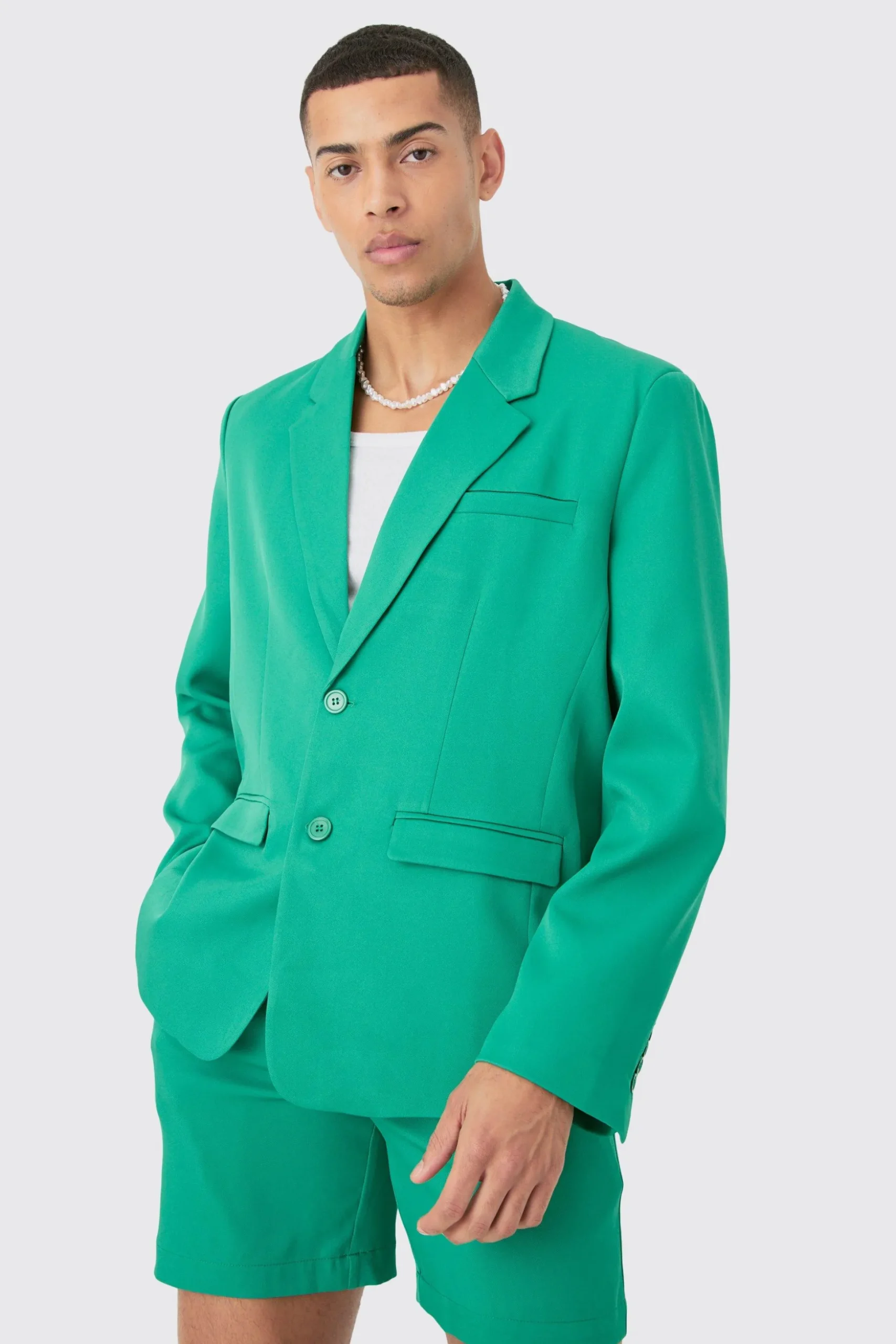 Mix & Match Oversized Single Breasted Blazer | BoohooMAN UK