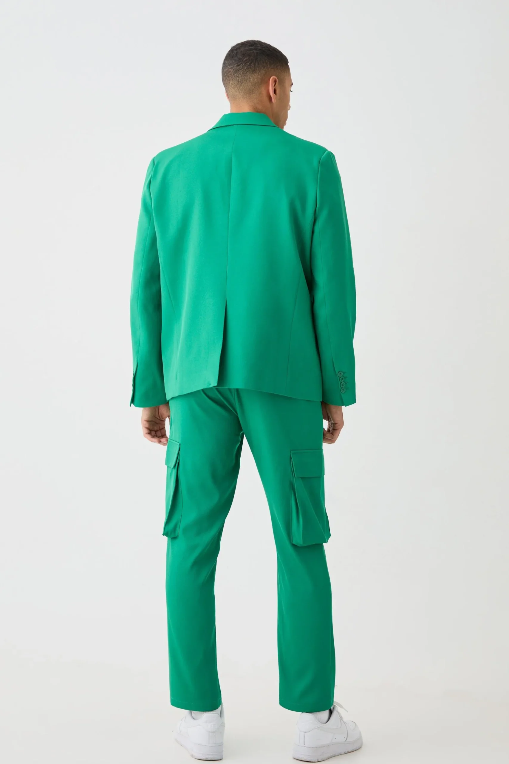 Mix & Match Tailored Cargo Trousers | BoohooMAN UK