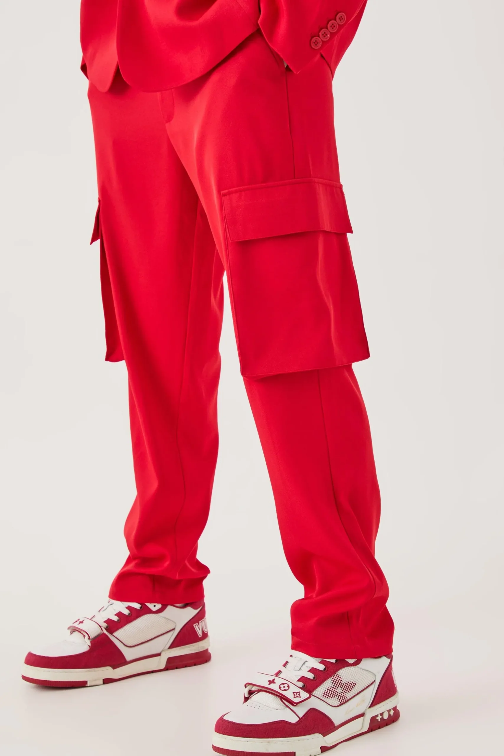 Mix & Match Tailored Cargo Trousers | BoohooMAN UK