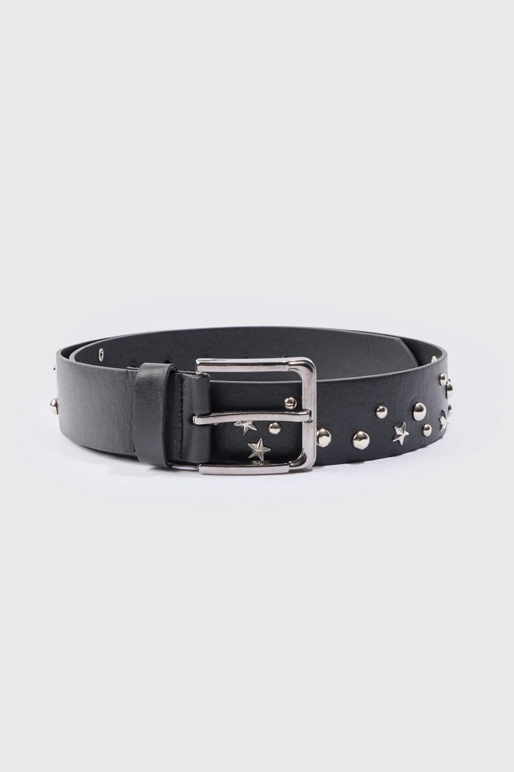 Mixed Hardware Pu Belt | BoohooMAN UK