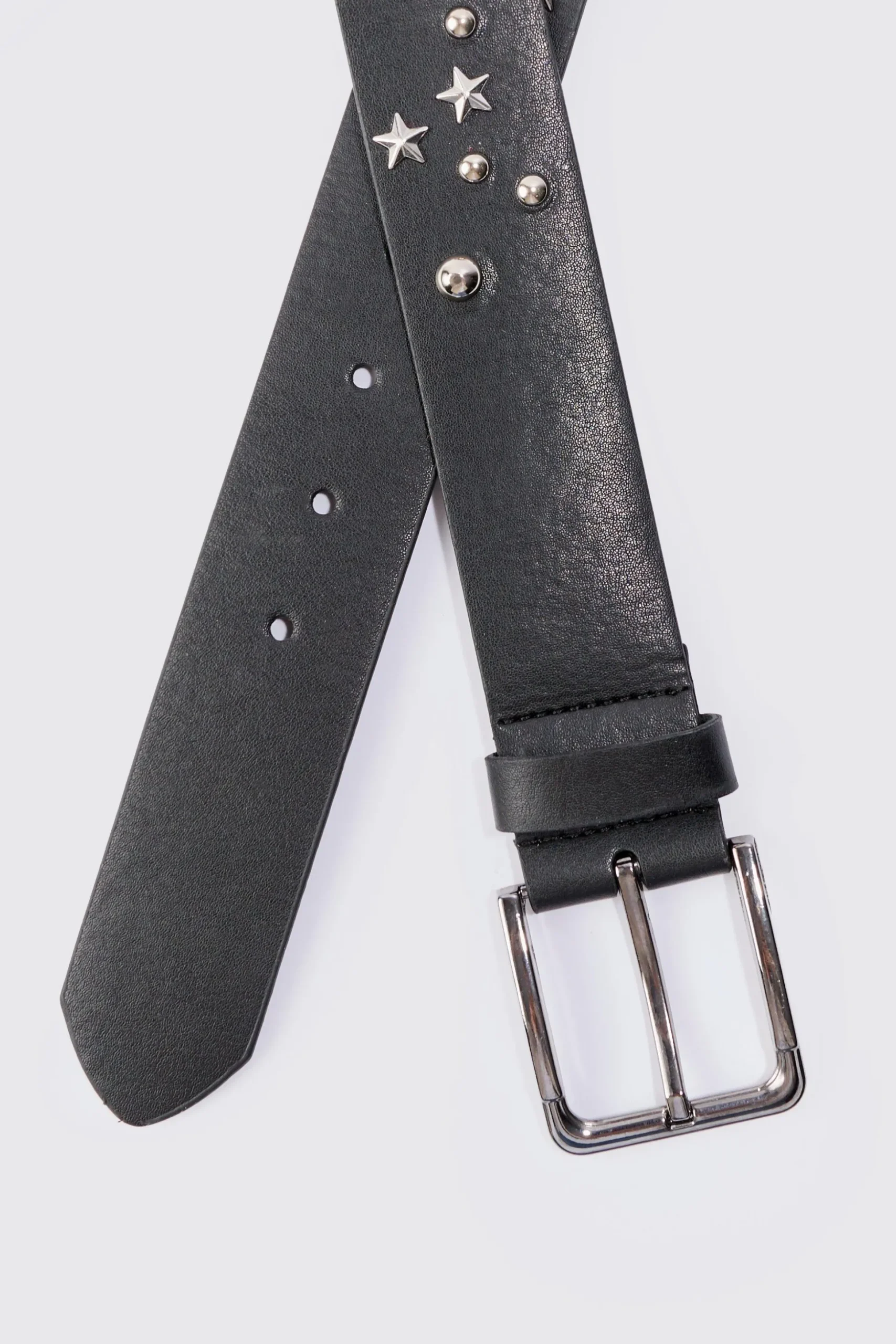 Mixed Hardware Pu Belt | BoohooMAN UK