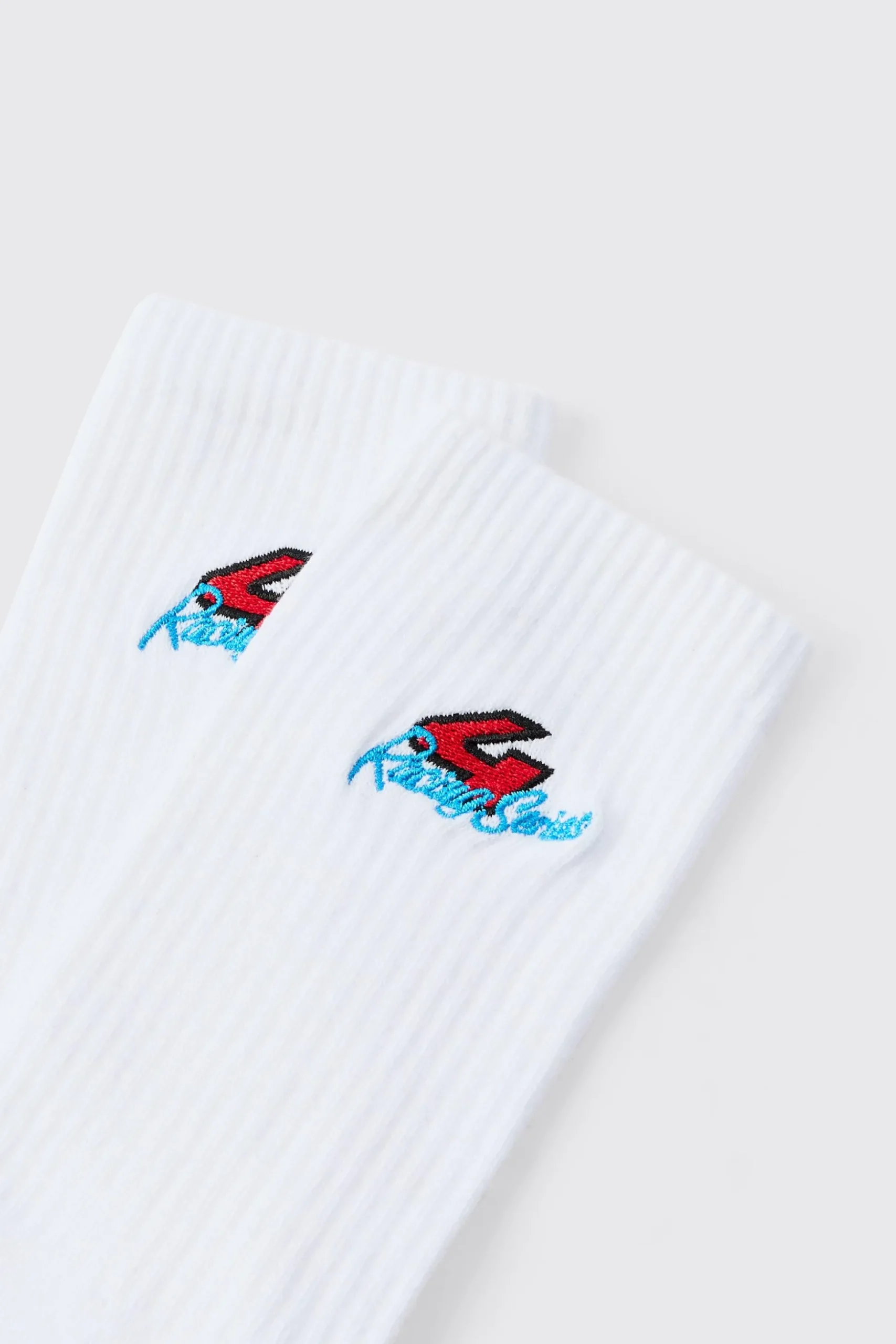 Moto 4 Racing Series Embroidered Socks | BoohooMAN UK