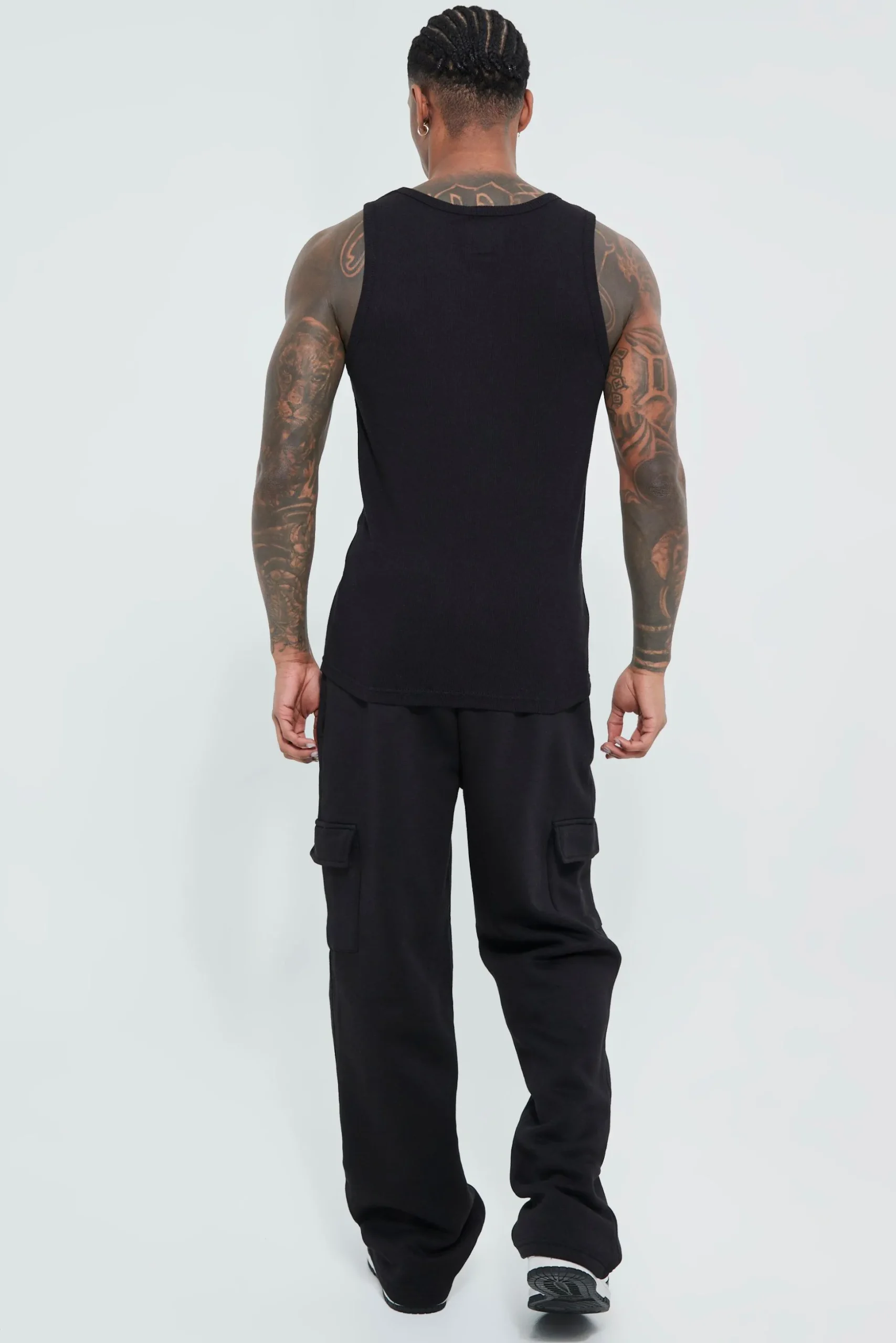 Muscle Fit Ribbed Vest | BoohooMAN UK