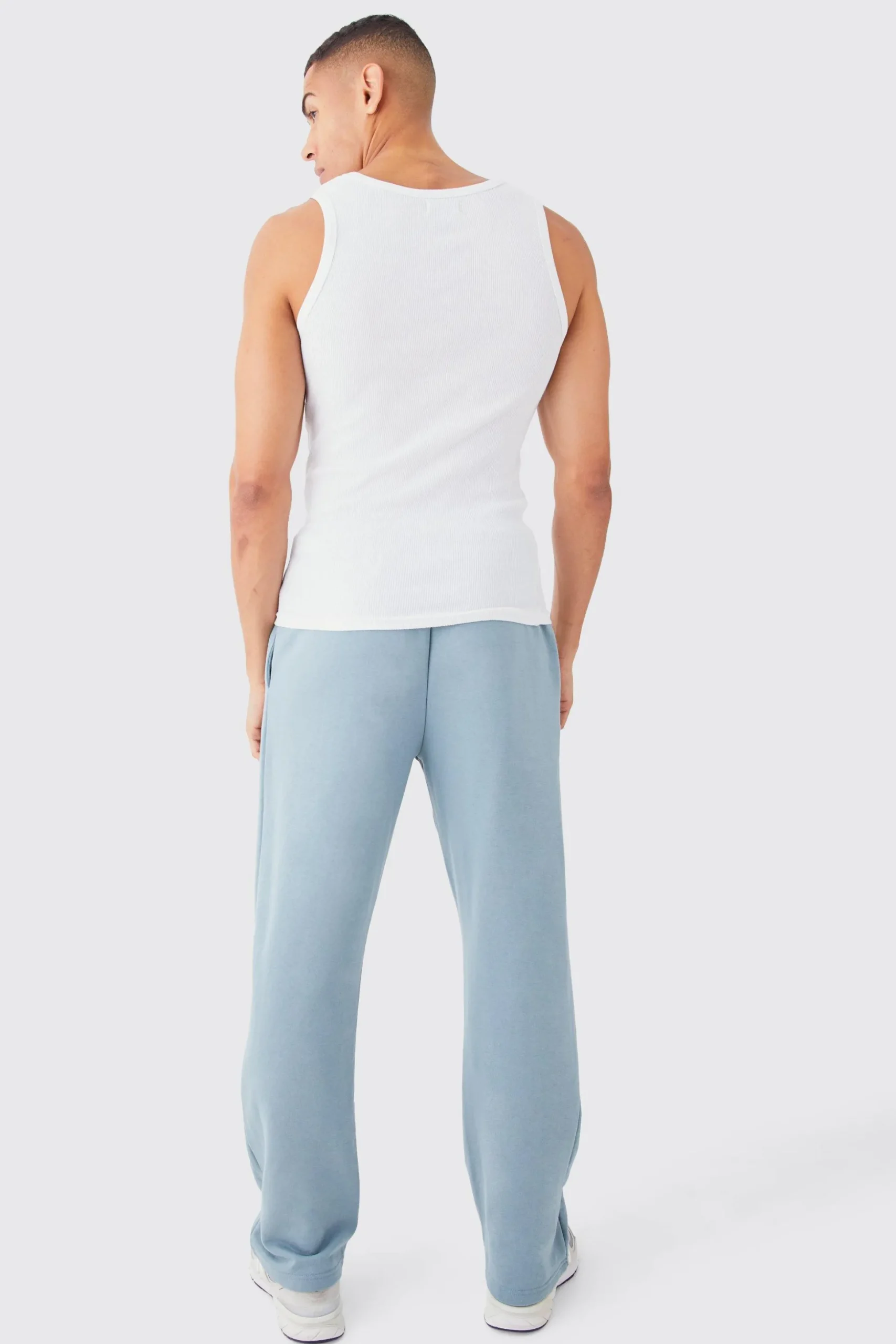 Muscle Fit Ribbed Vest | BoohooMAN UK