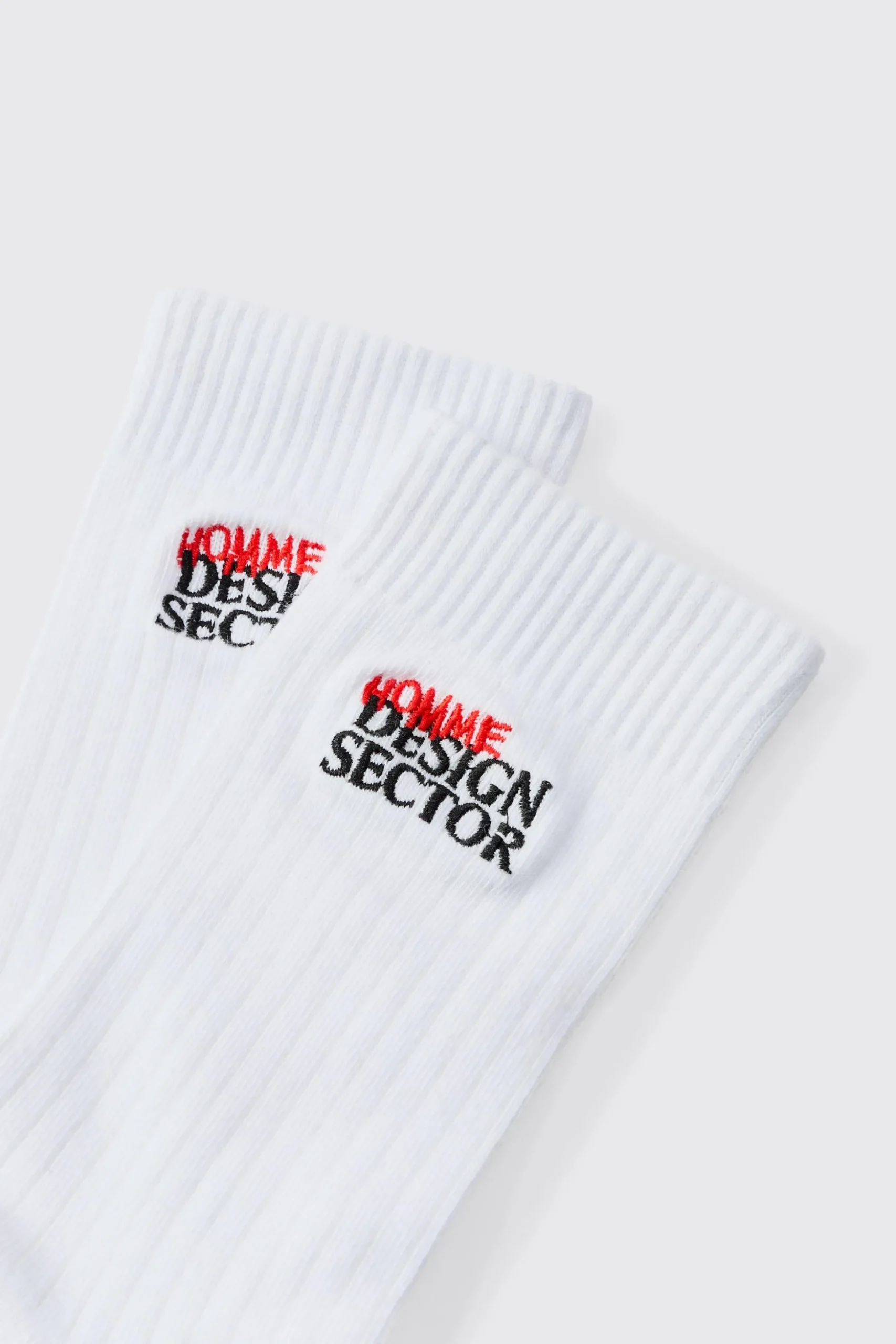 OFCL Man Embroidered Sports Socks | BoohooMAN UK
