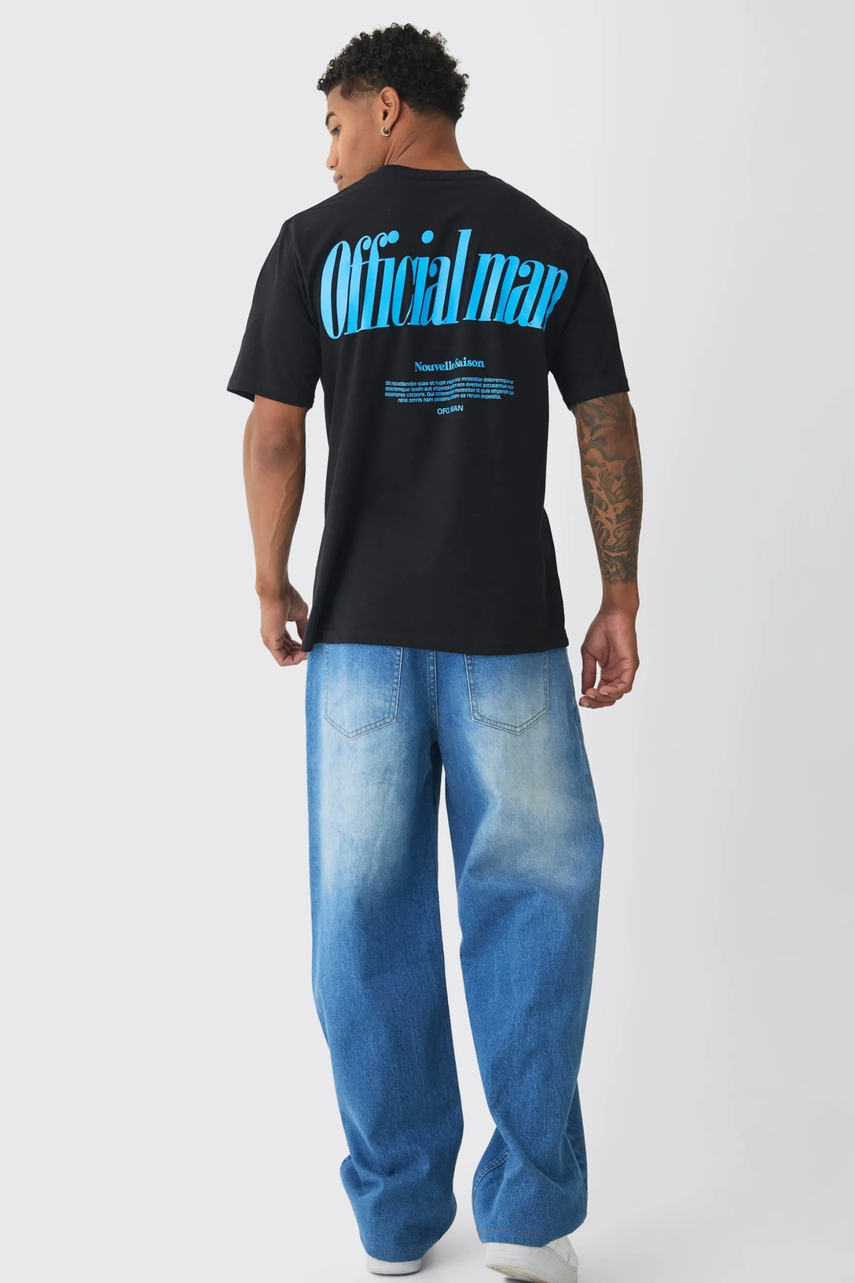 Official Back Print T-Shirt | BoohooMAN UK