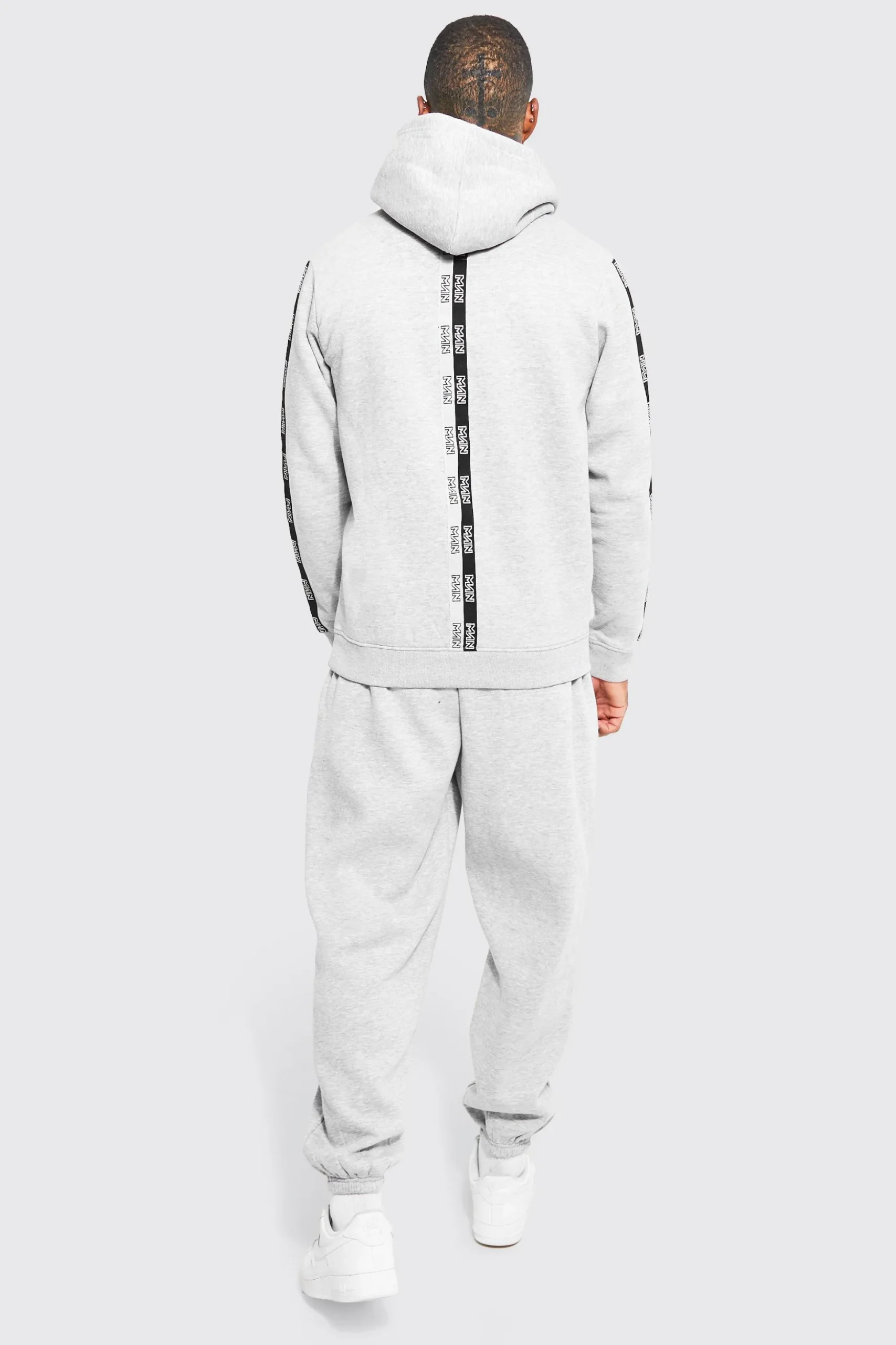 Official Man Tape Hoodie | BoohooMAN UK