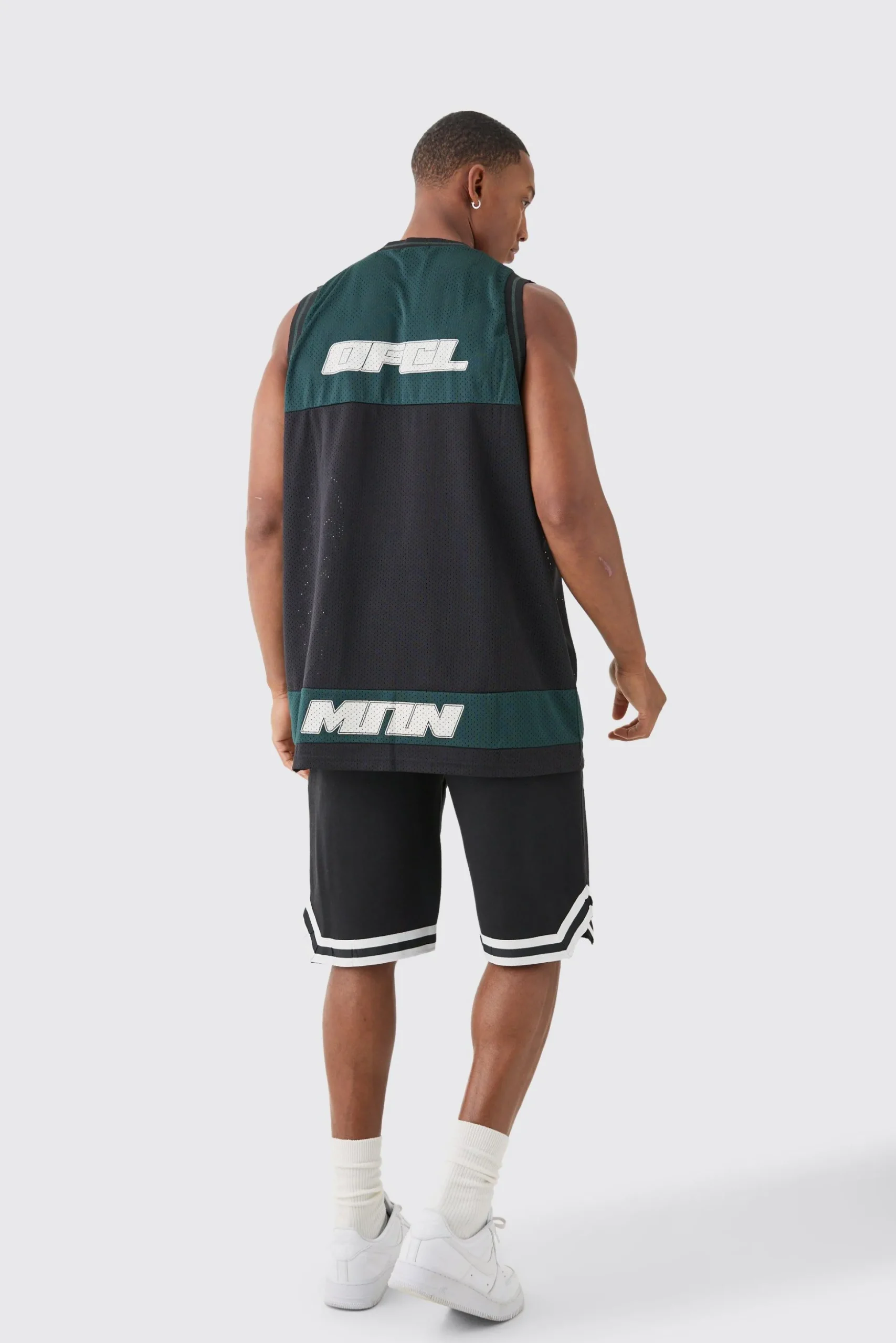 Oversized Basketball Mesh Vest | BoohooMAN UK