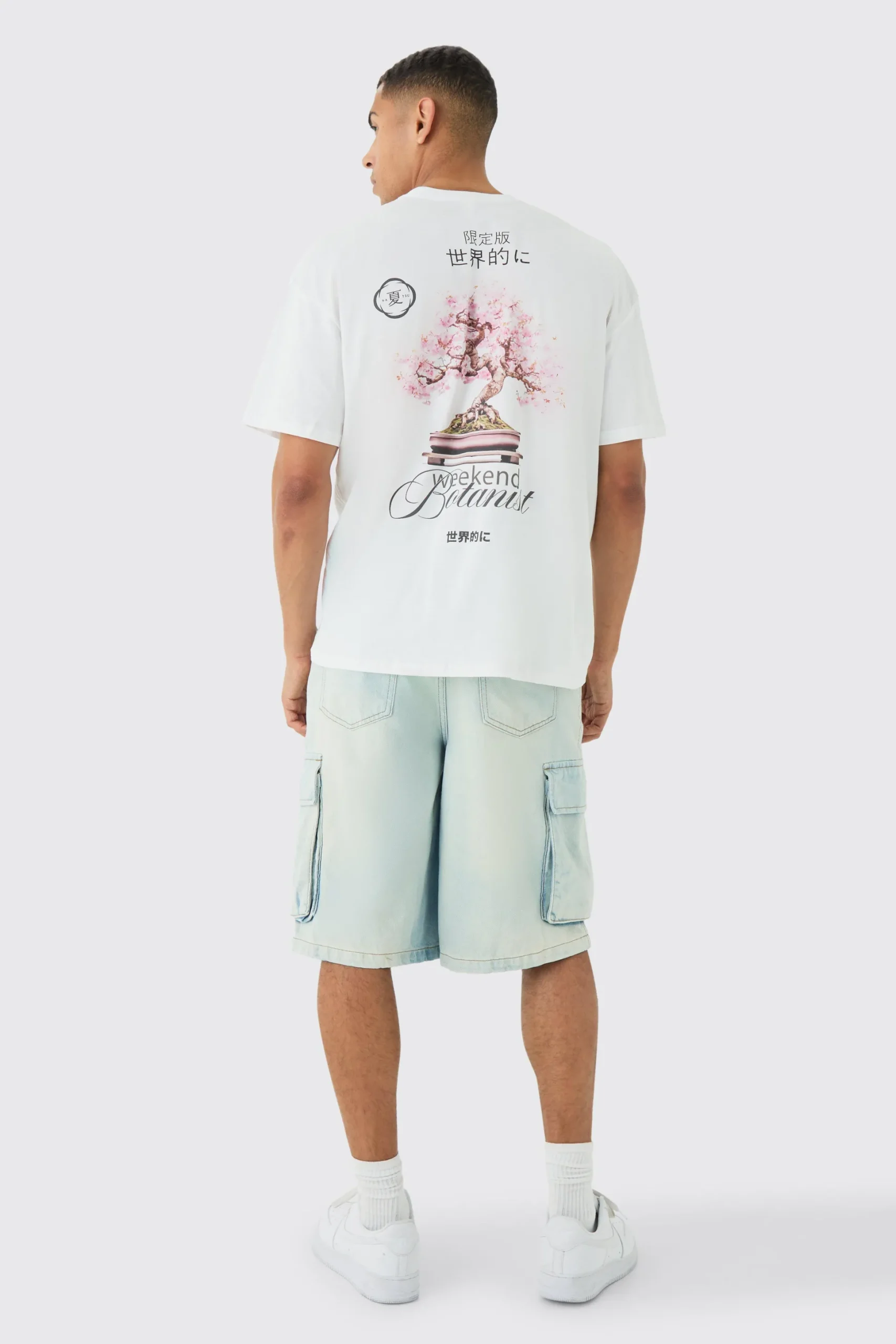 Oversized Botanist Tree Print T-shirt | BoohooMAN UK