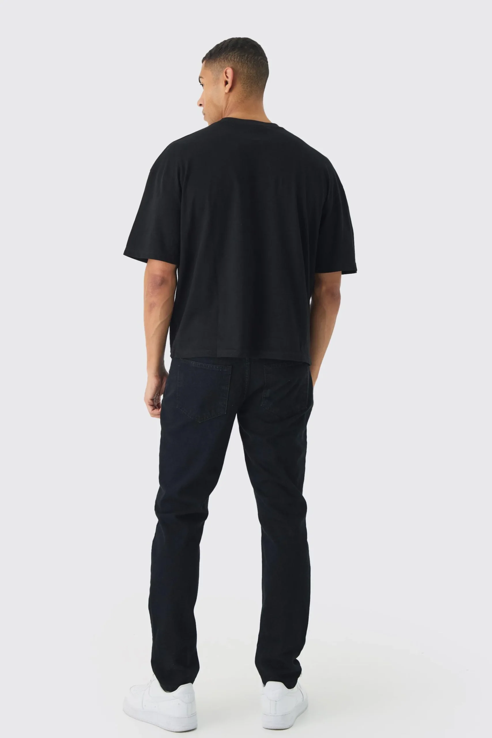 Oversized Boxy Basic T-shirt | BoohooMAN UK