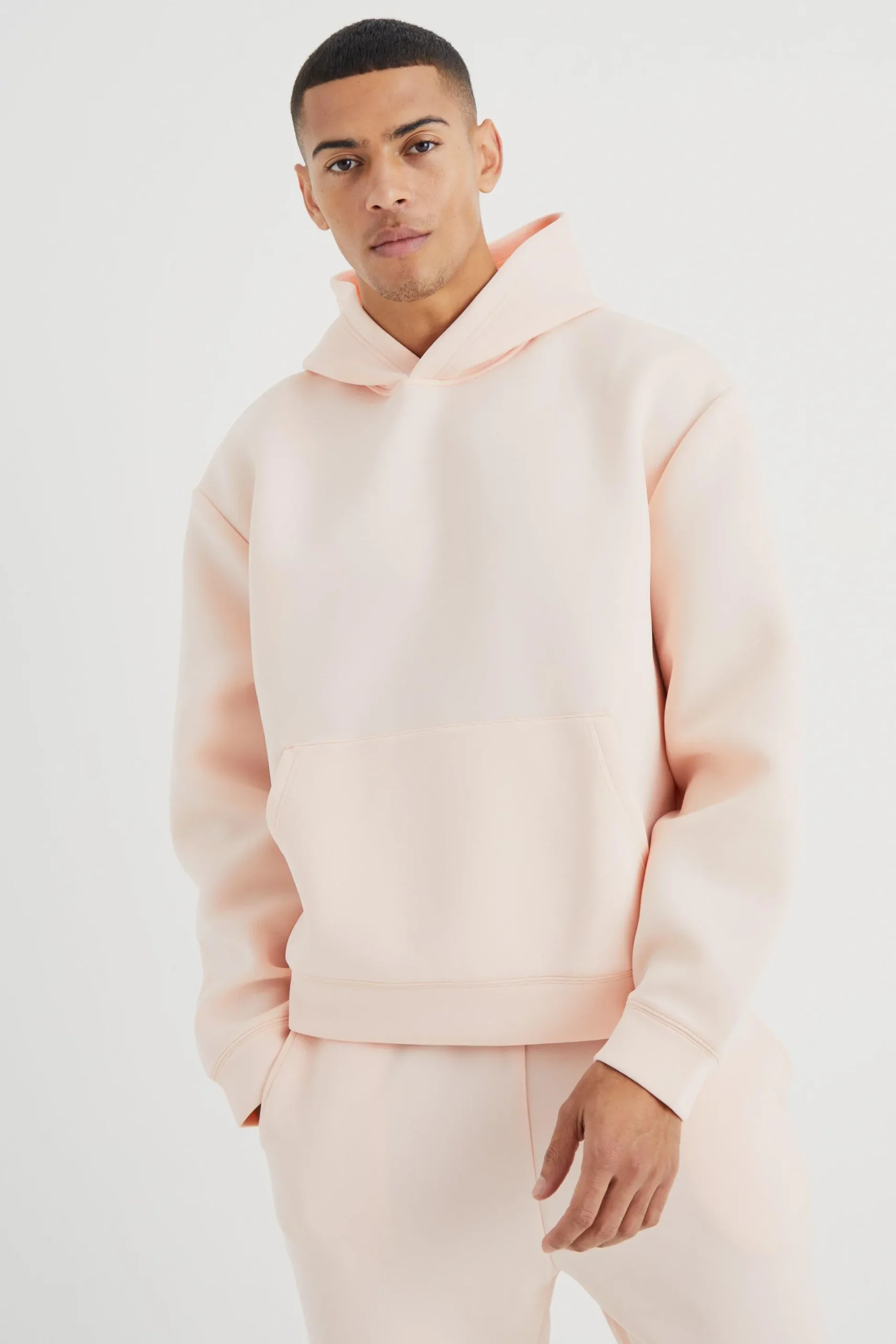 Oversized Boxy Bonded Scuba Hooded Tracksuit | BoohooMAN UK