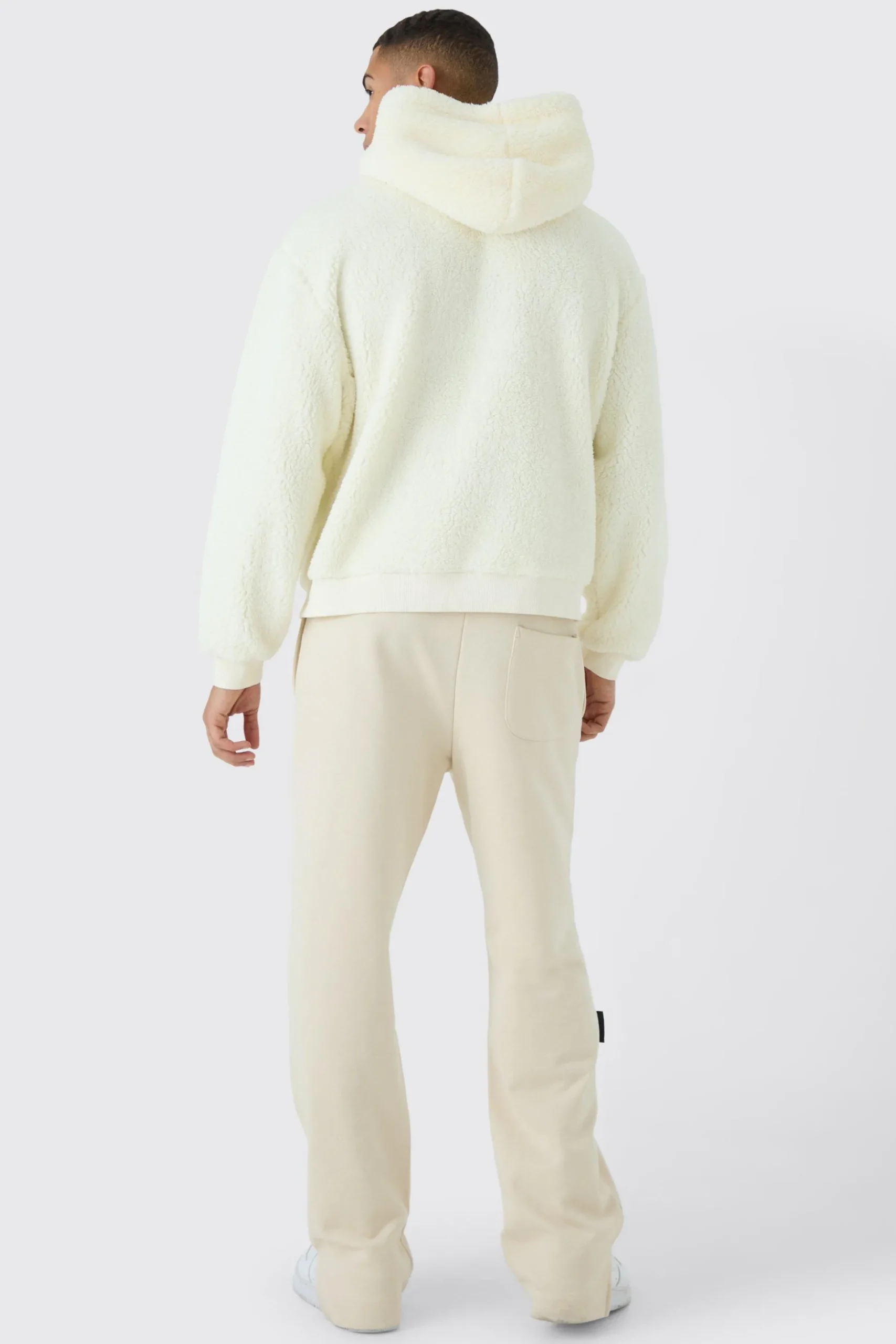 Oversized Boxy Borg Over The Head Hoodie | BoohooMAN UK