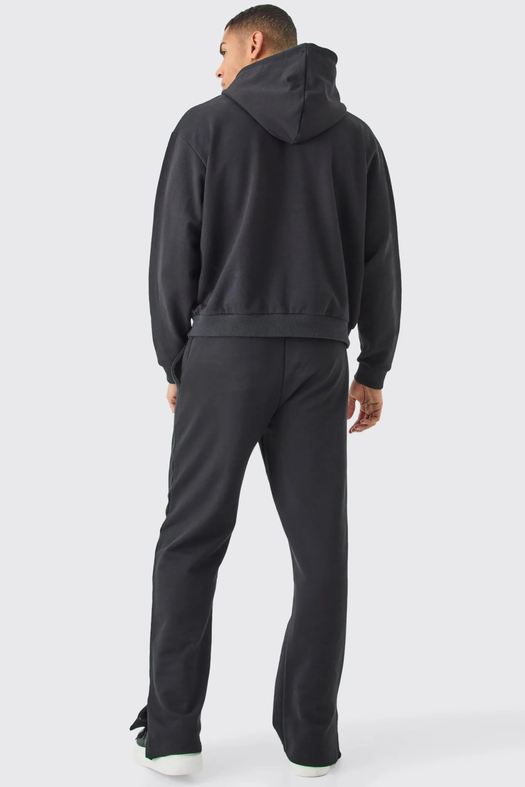 Oversized Boxy Heavyweight Zip Thru Hoodie | BoohooMAN UK