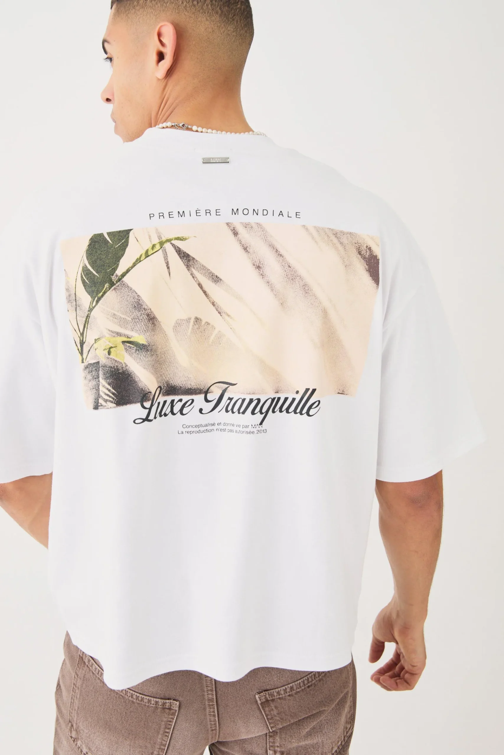 Oversized Boxy Heavyweight Embroidered Puff Print T-shirt | BoohooMAN UK