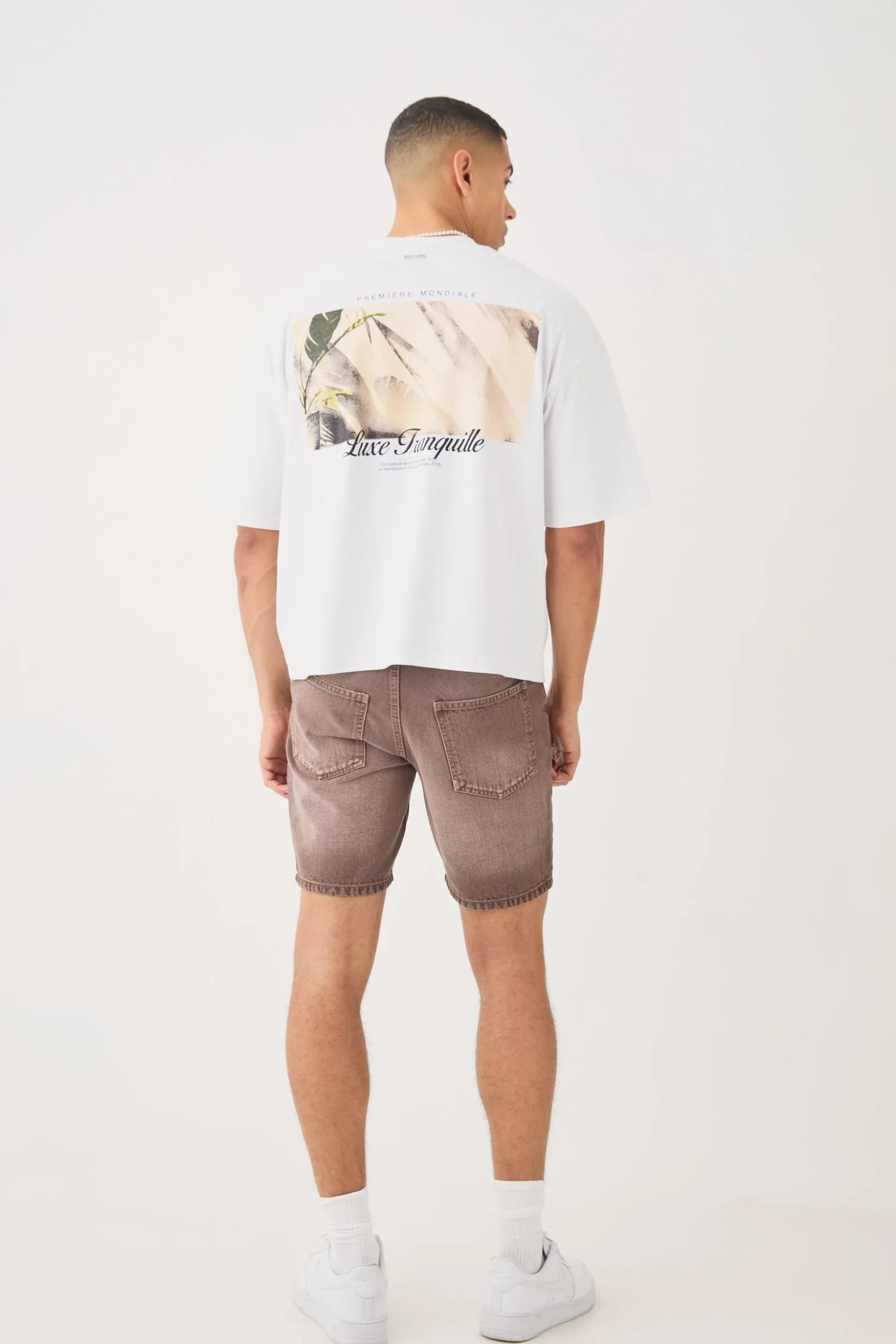 Oversized Boxy Heavyweight Embroidered Puff Print T-shirt | BoohooMAN UK