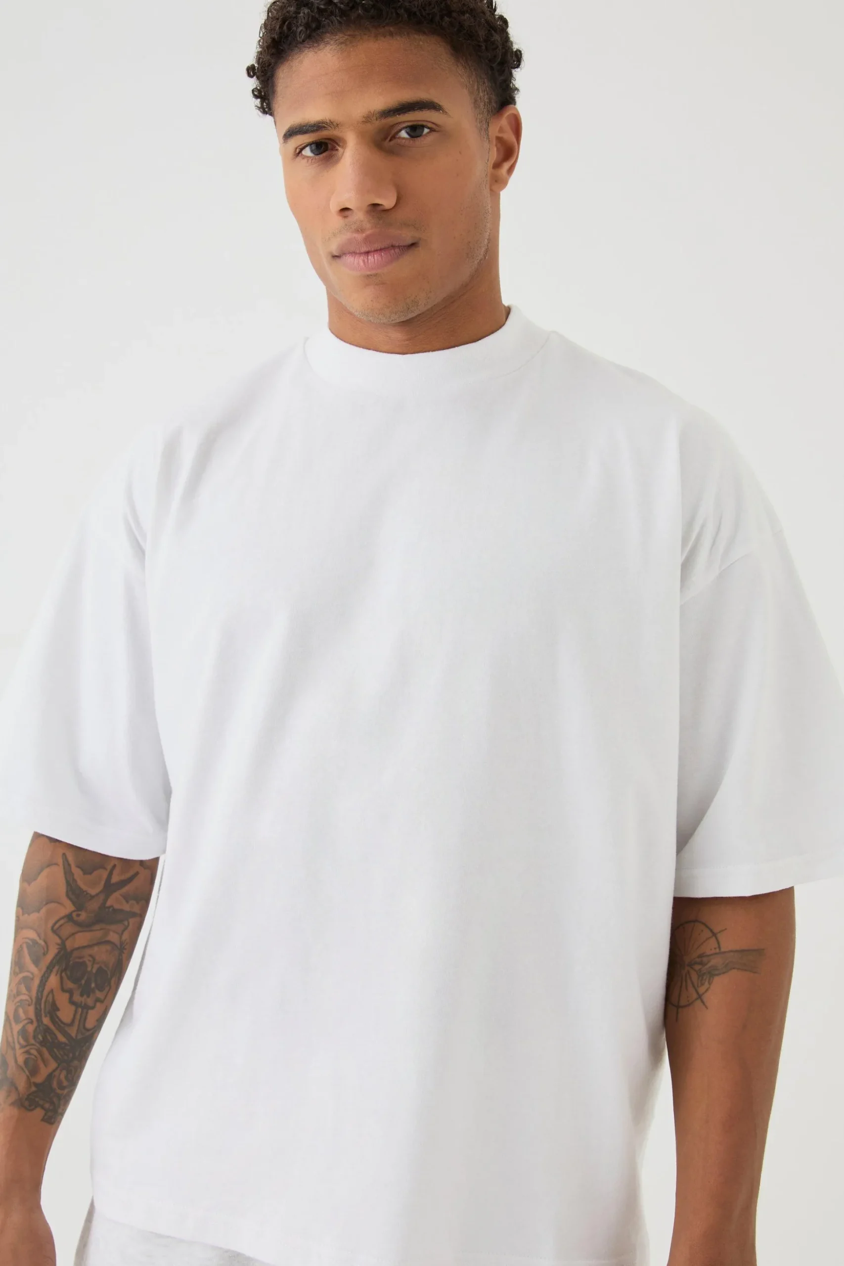 Oversized Boxy Heavyweight T-shirt | BoohooMAN UK