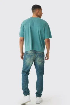 Oversized Boxy Homme Printed T-Shirt | BoohooMAN UK