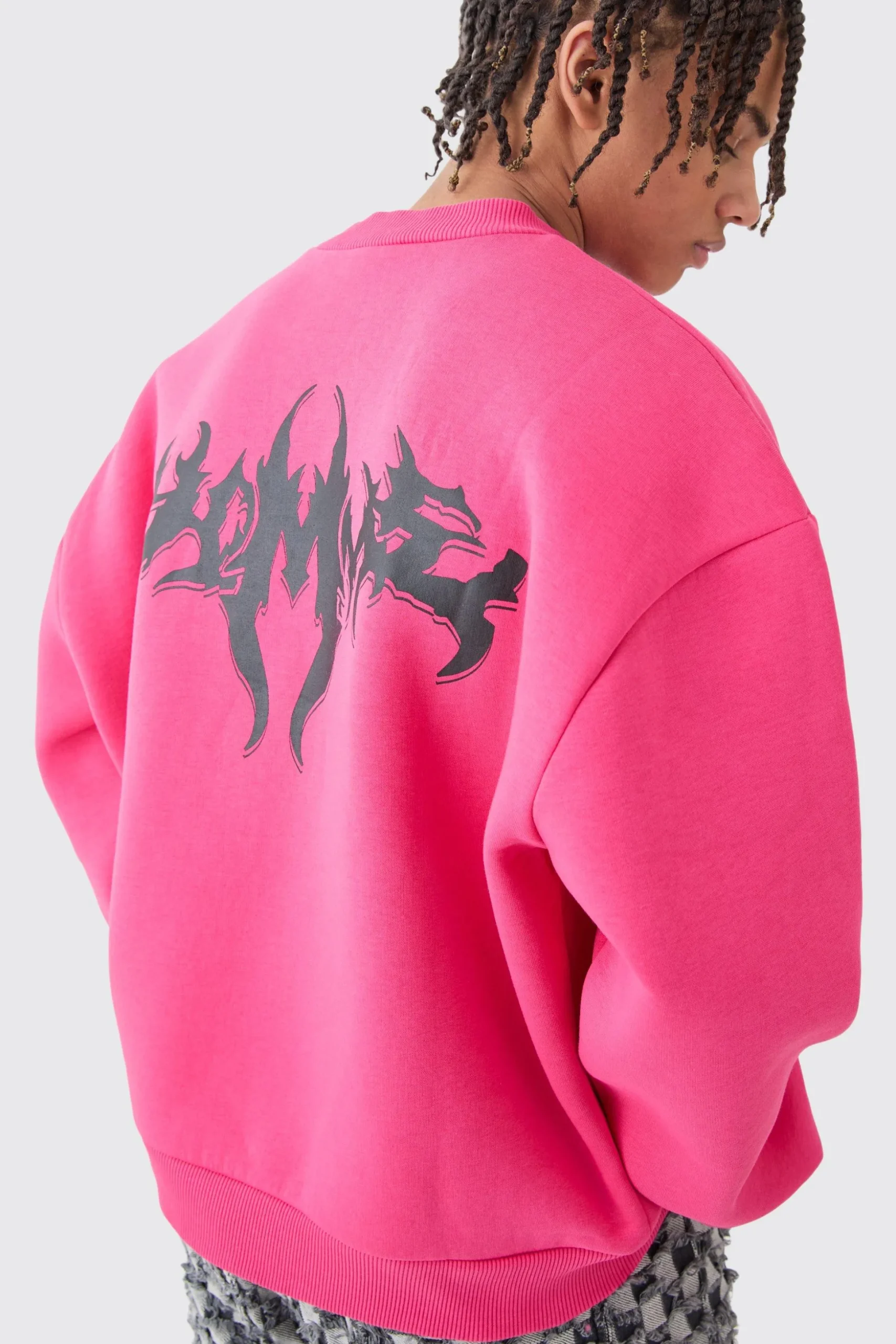Oversized Boxy Homme Sweatshirt | BoohooMAN UK