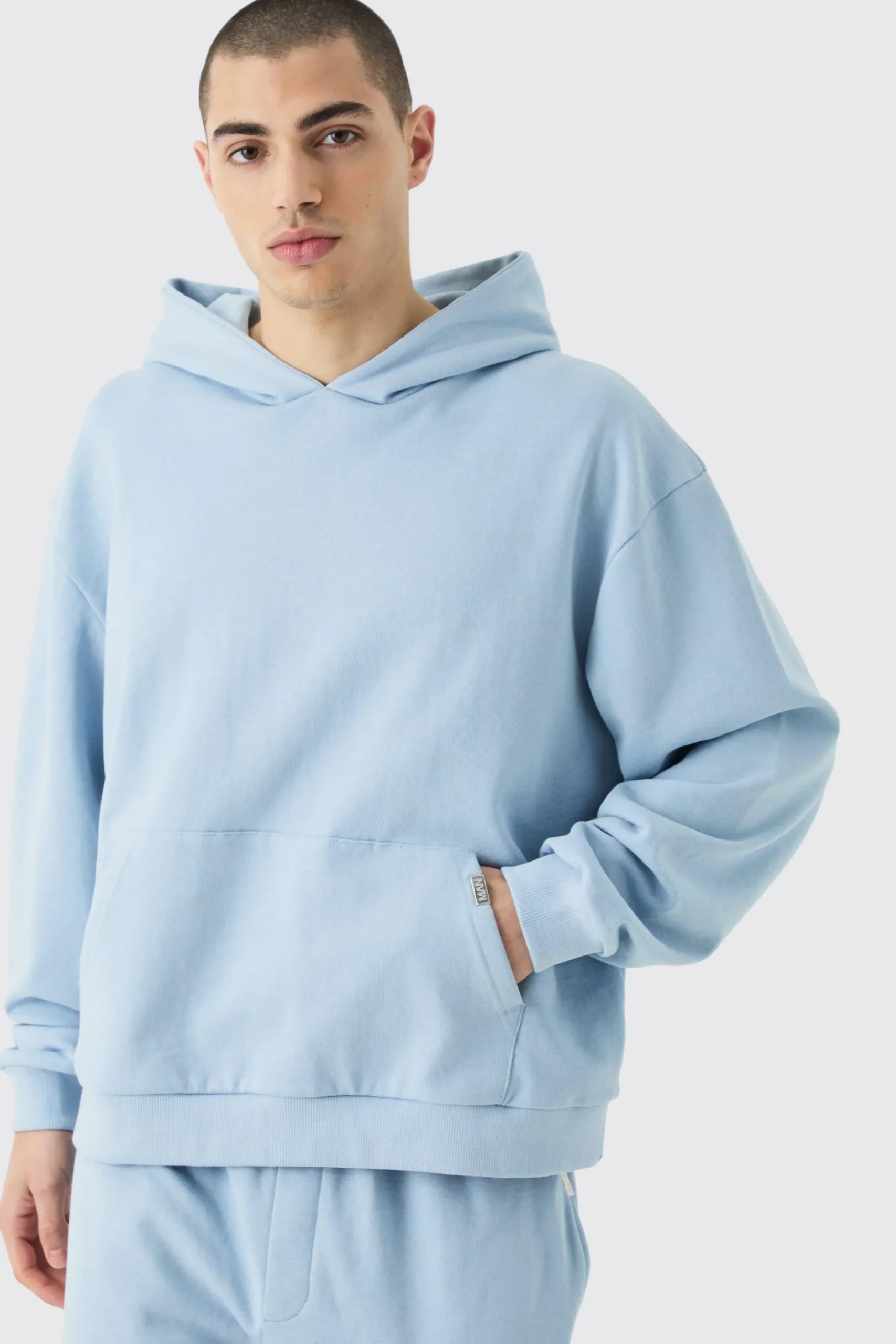 Oversized Boxy Hooded Tracksuit | BoohooMAN UK