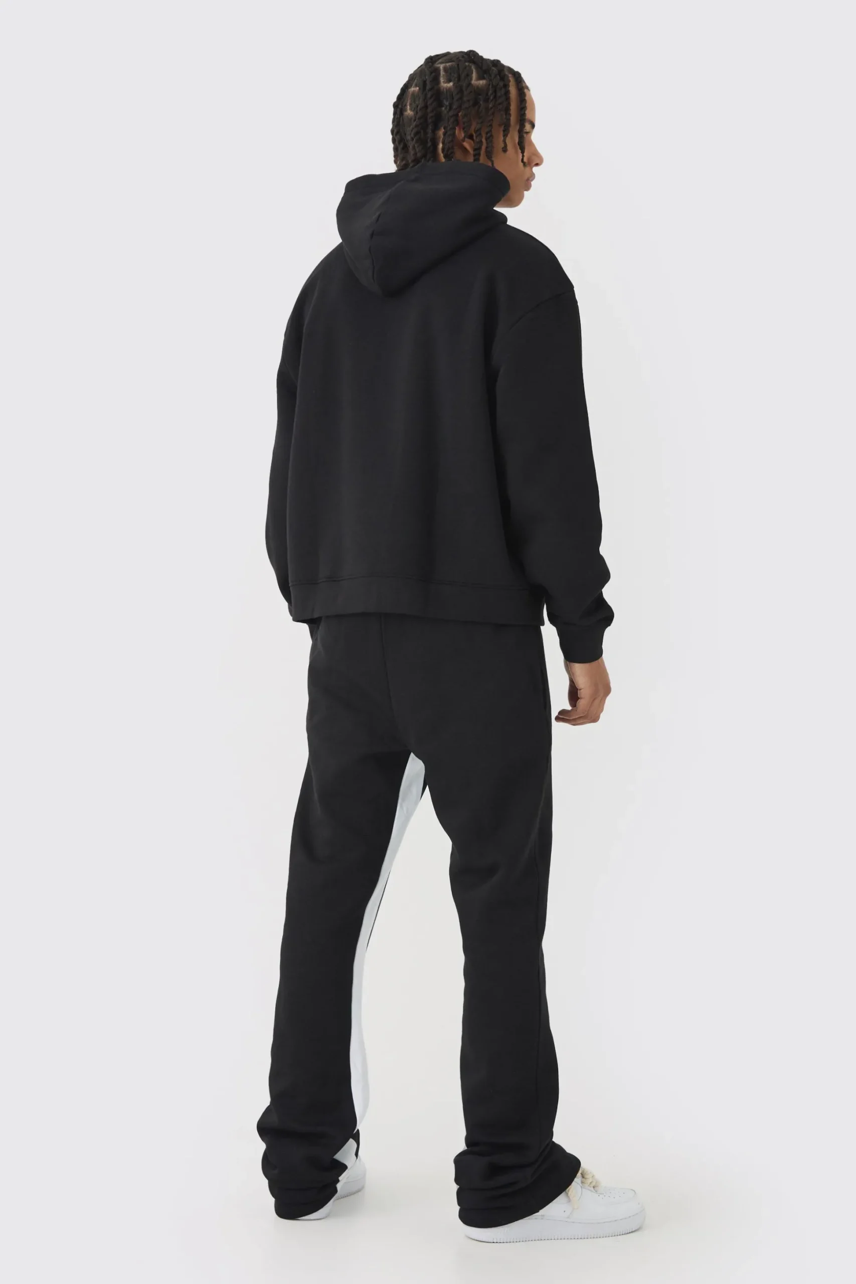 Oversized Boxy Limited Edition Extended Drawcords Hooded Tracksuit | BoohooMAN UK