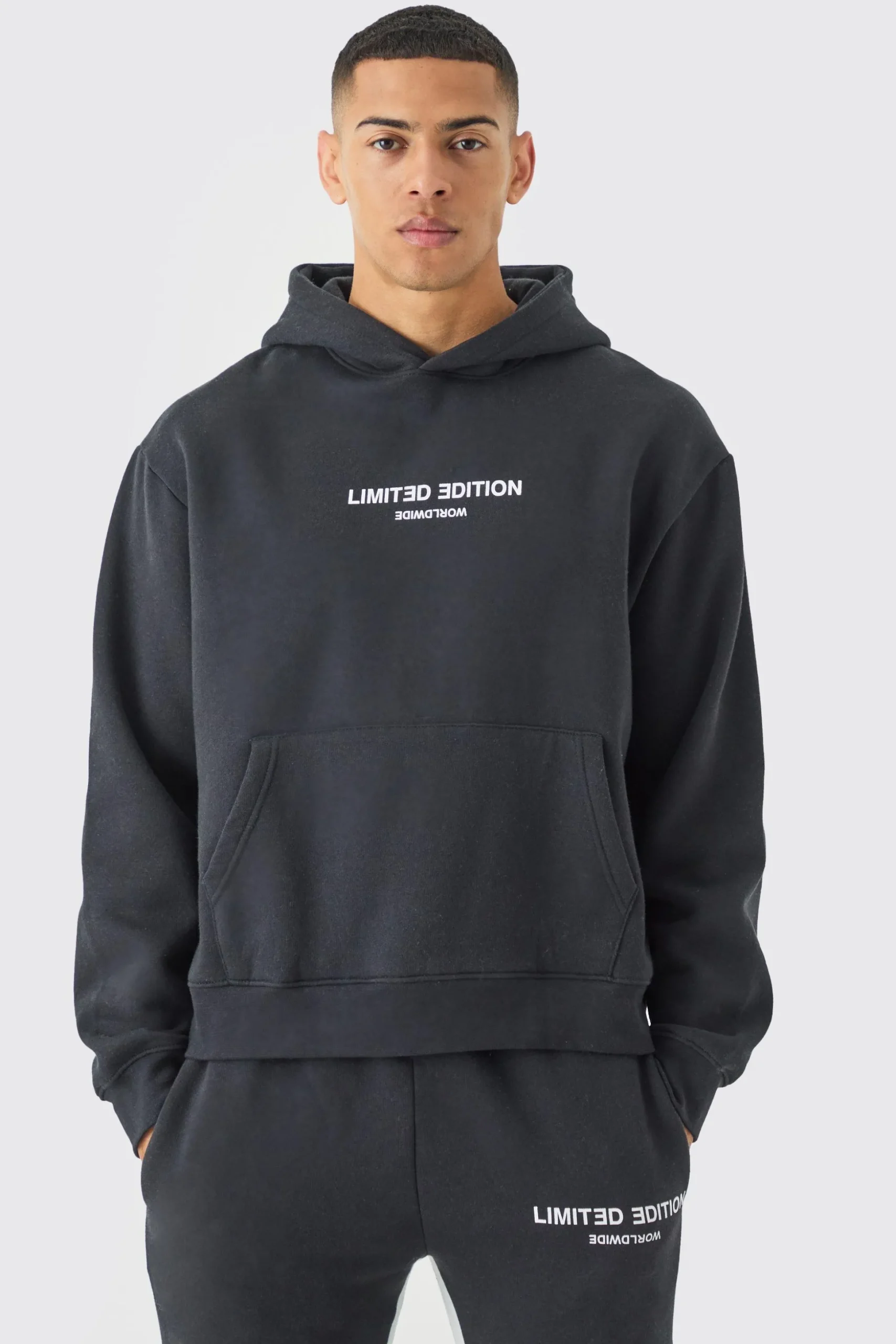 Oversized Boxy Limited Hooded Tracksuit | BoohooMAN UK