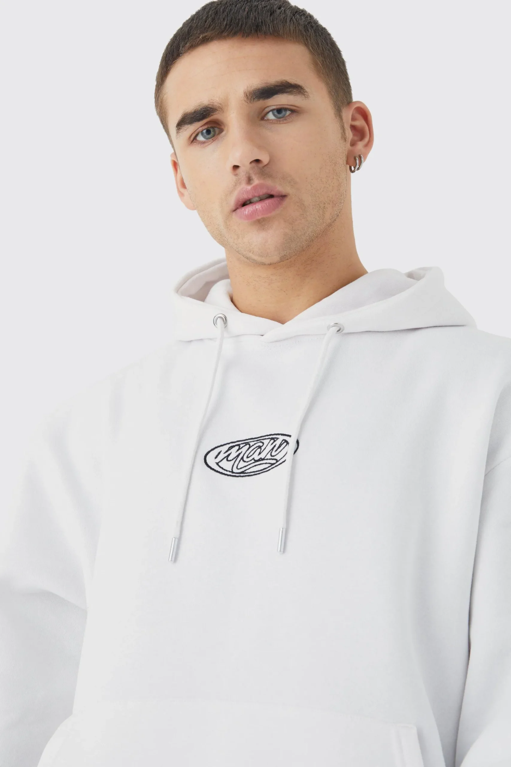 Oversized Boxy Man Basic Hoodie | BoohooMAN UK