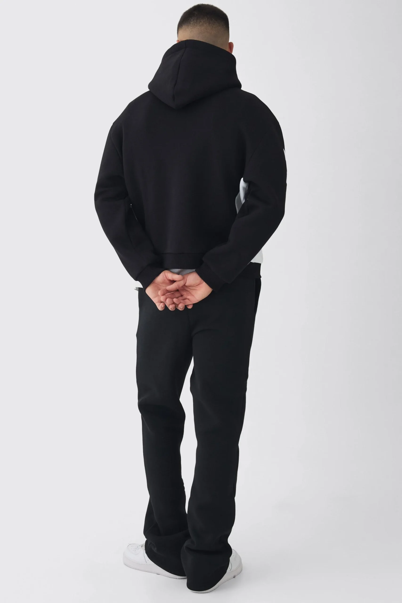 Oversized Boxy Moto Series Hoodie | BoohooMAN UK