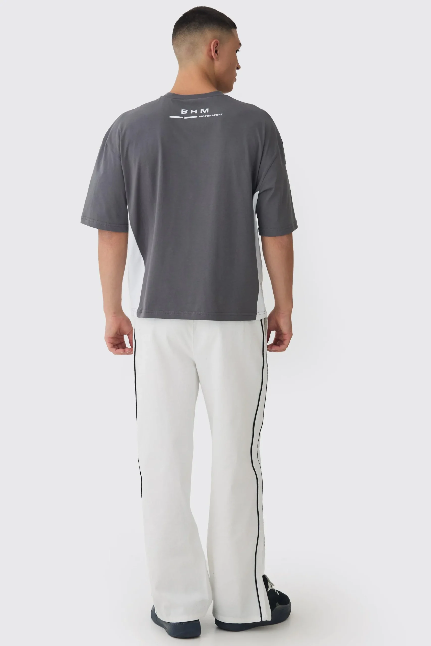 Oversized Boxy Moto Series T-Shirt | BoohooMAN UK