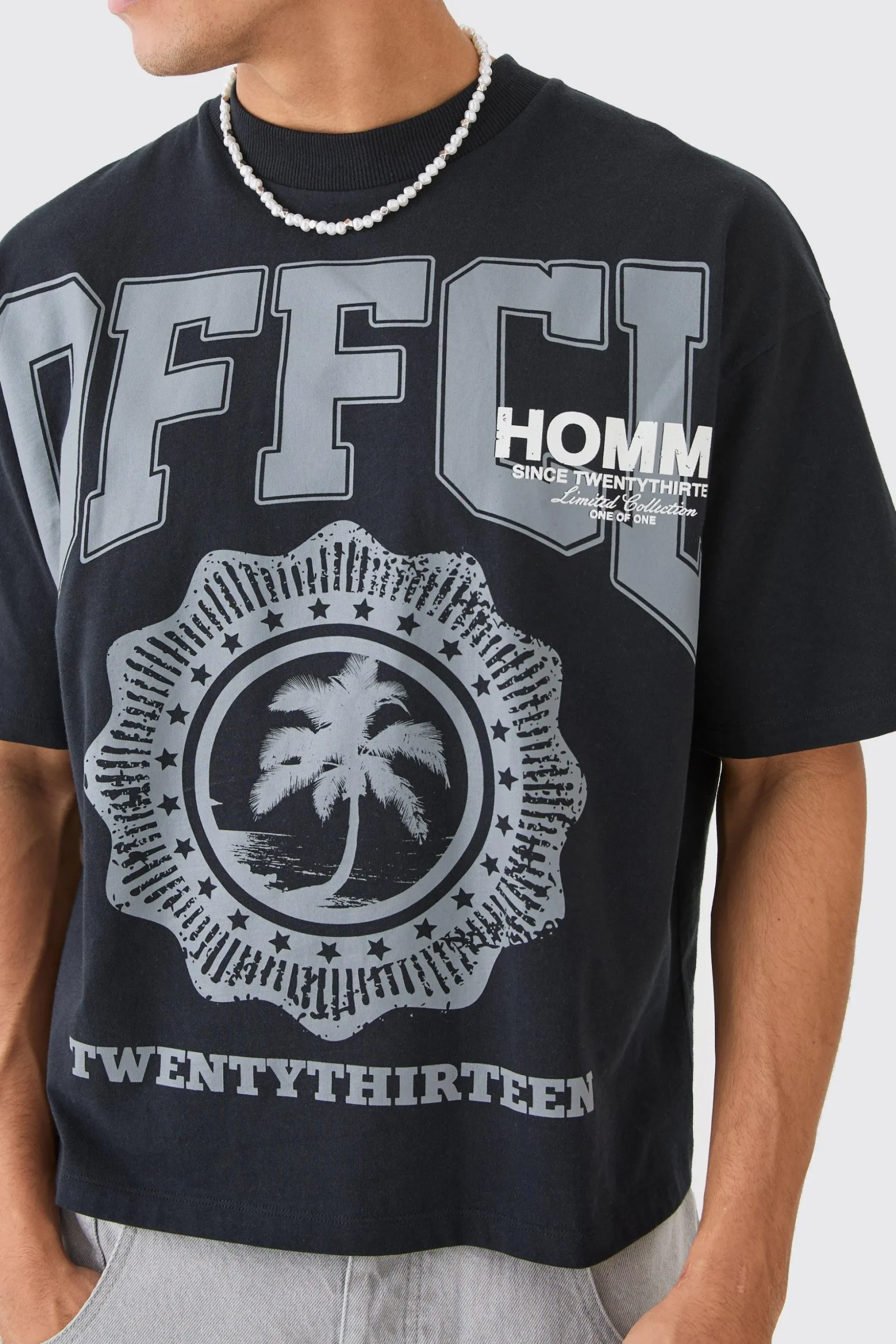 Oversized Boxy Ofcl Graphic Heavyweight T-shirt | BoohooMAN UK