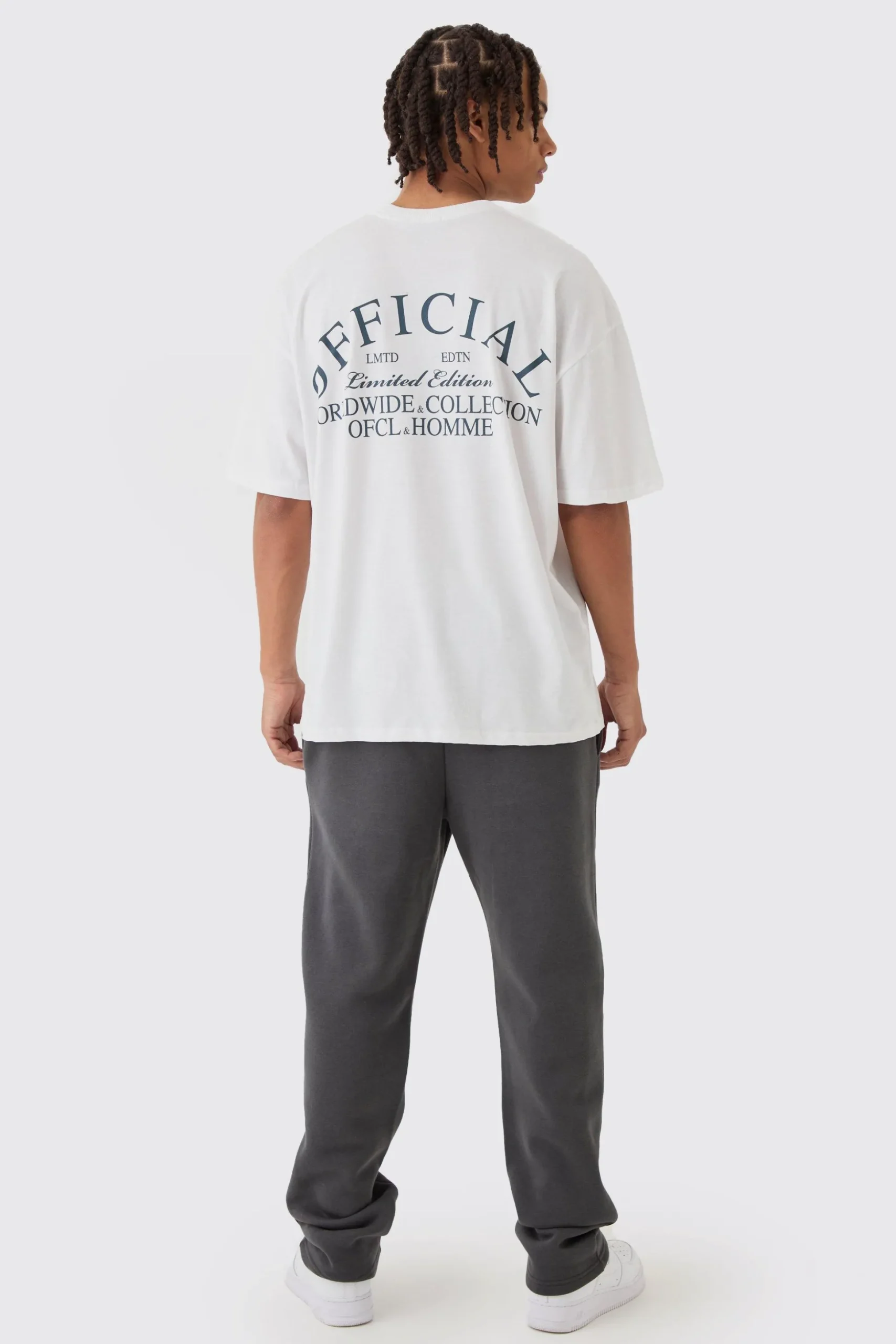 Oversized Boxy Official Back Print T-Shirt | BoohooMAN UK