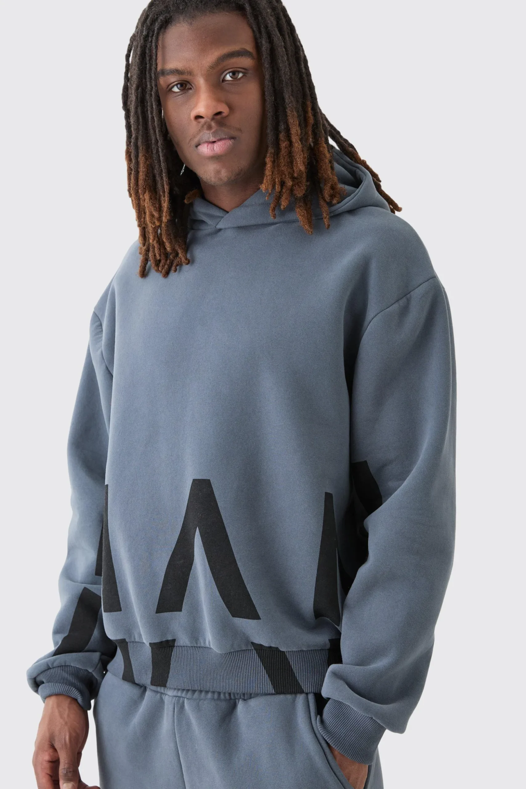 Oversized Boxy Peached Man Dash Split Hem Tracksuit | BoohooMAN UK