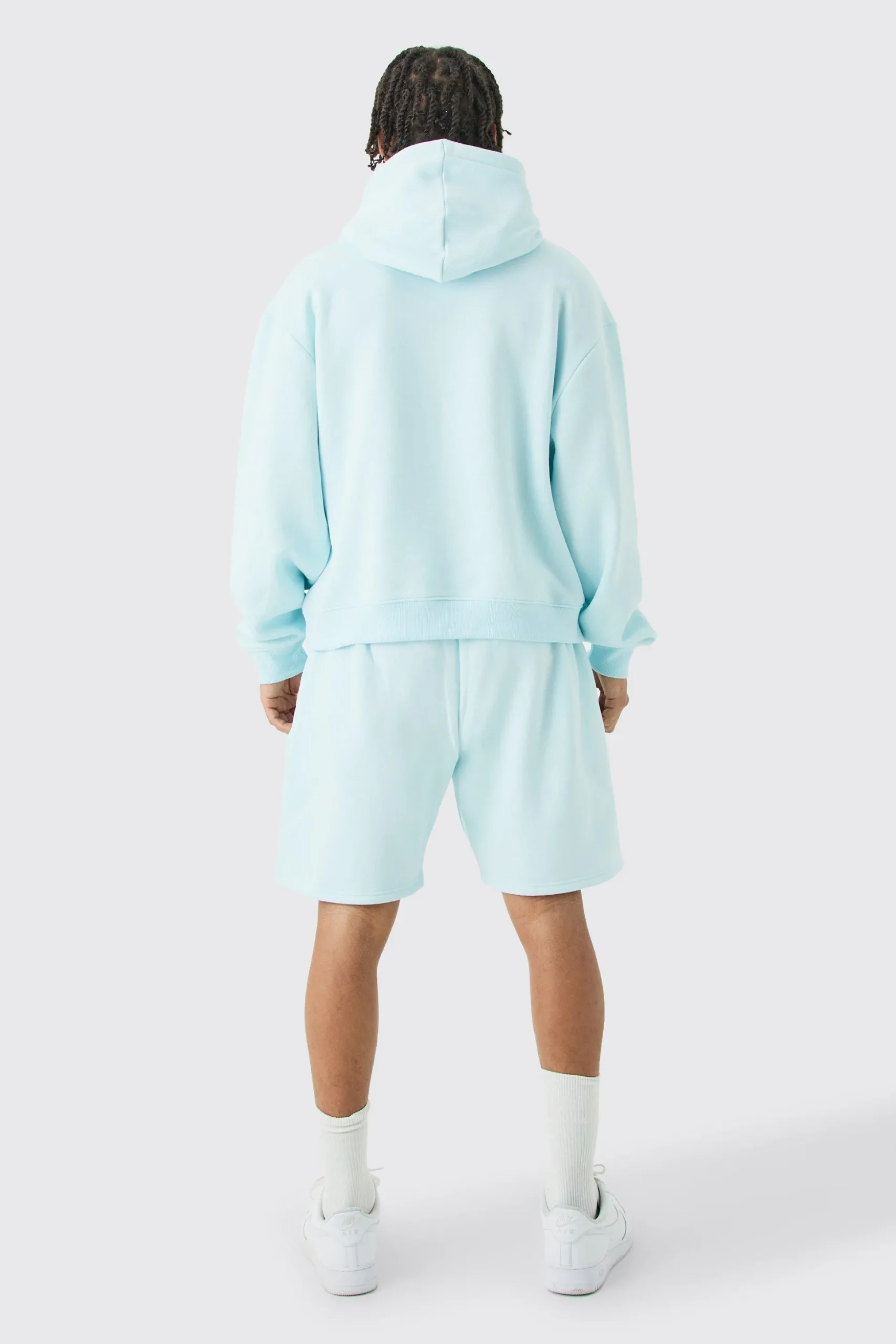 Oversized Boxy Seam Detail Short Tracksuit | BoohooMAN UK