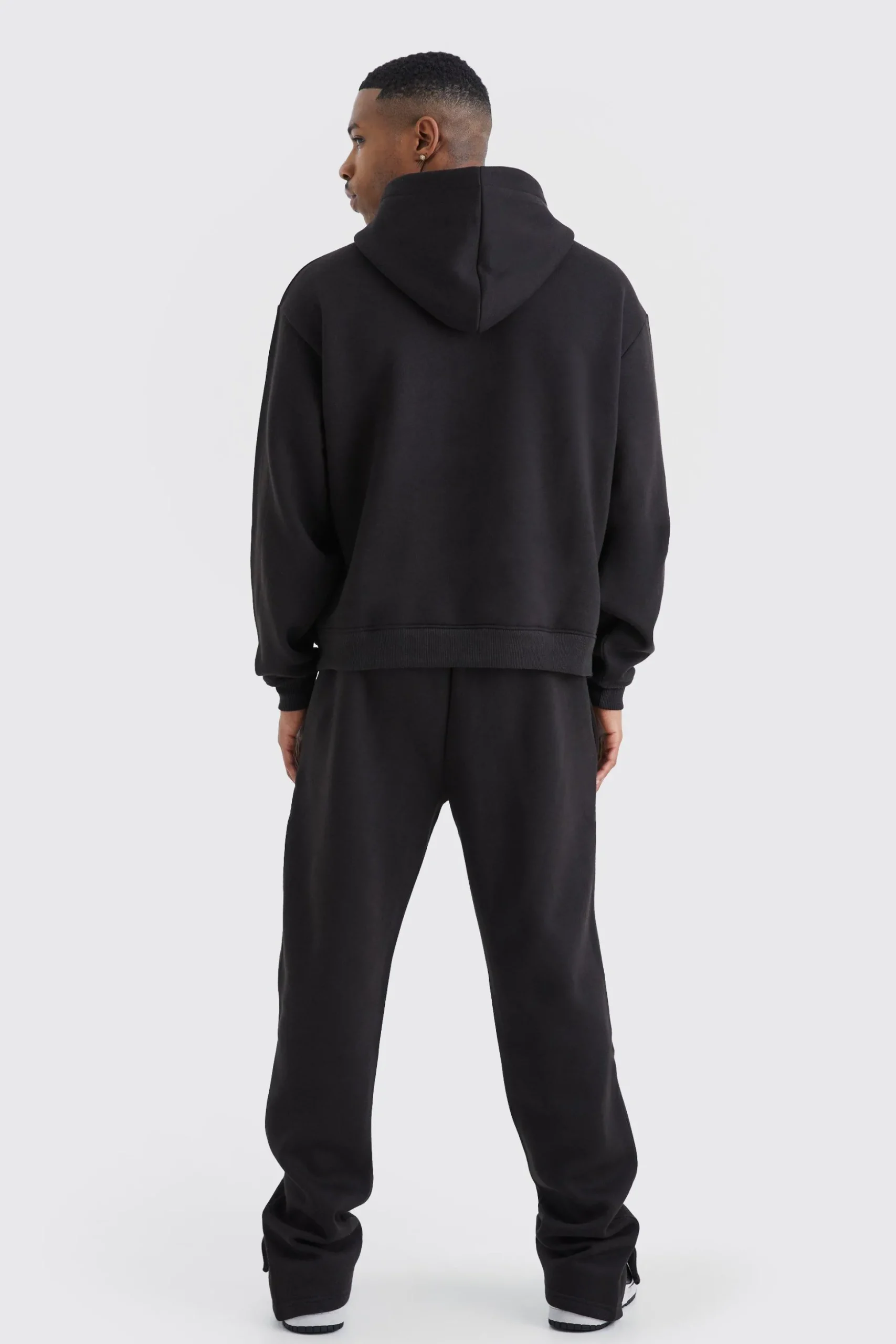 Oversized Boxy Split Hem Tracksuit | BoohooMAN UK