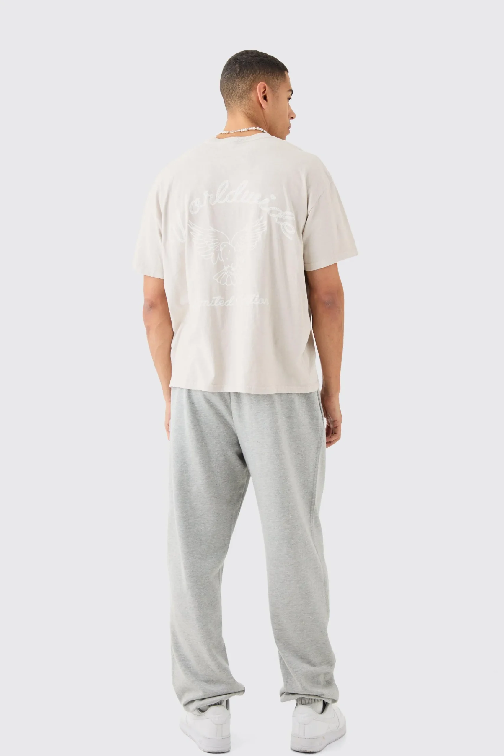 Oversized Boxy Worldwide Overdye T-shirt | BoohooMAN UK