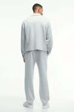 Oversized Boxy Zip Through Scuba Set | BoohooMAN UK