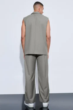 Oversized Cargo Sleeveless Suit | BoohooMAN UK