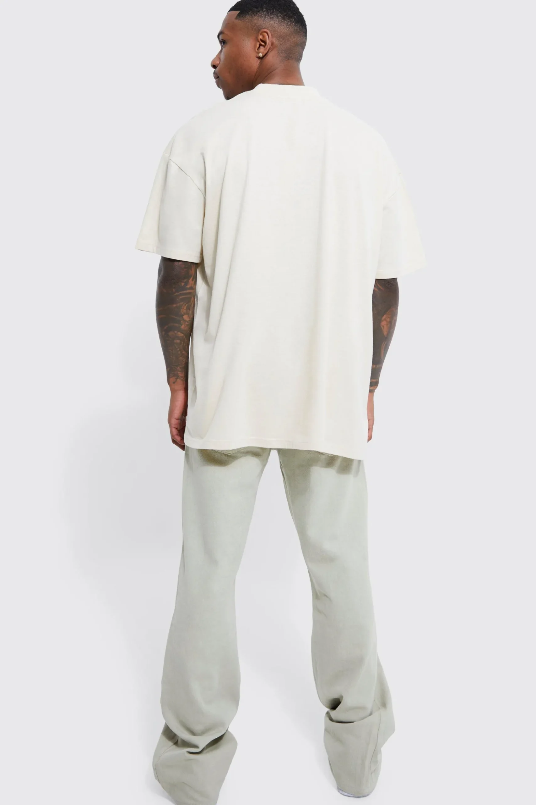 Oversized Chicago Print T-shirt | BoohooMAN UK