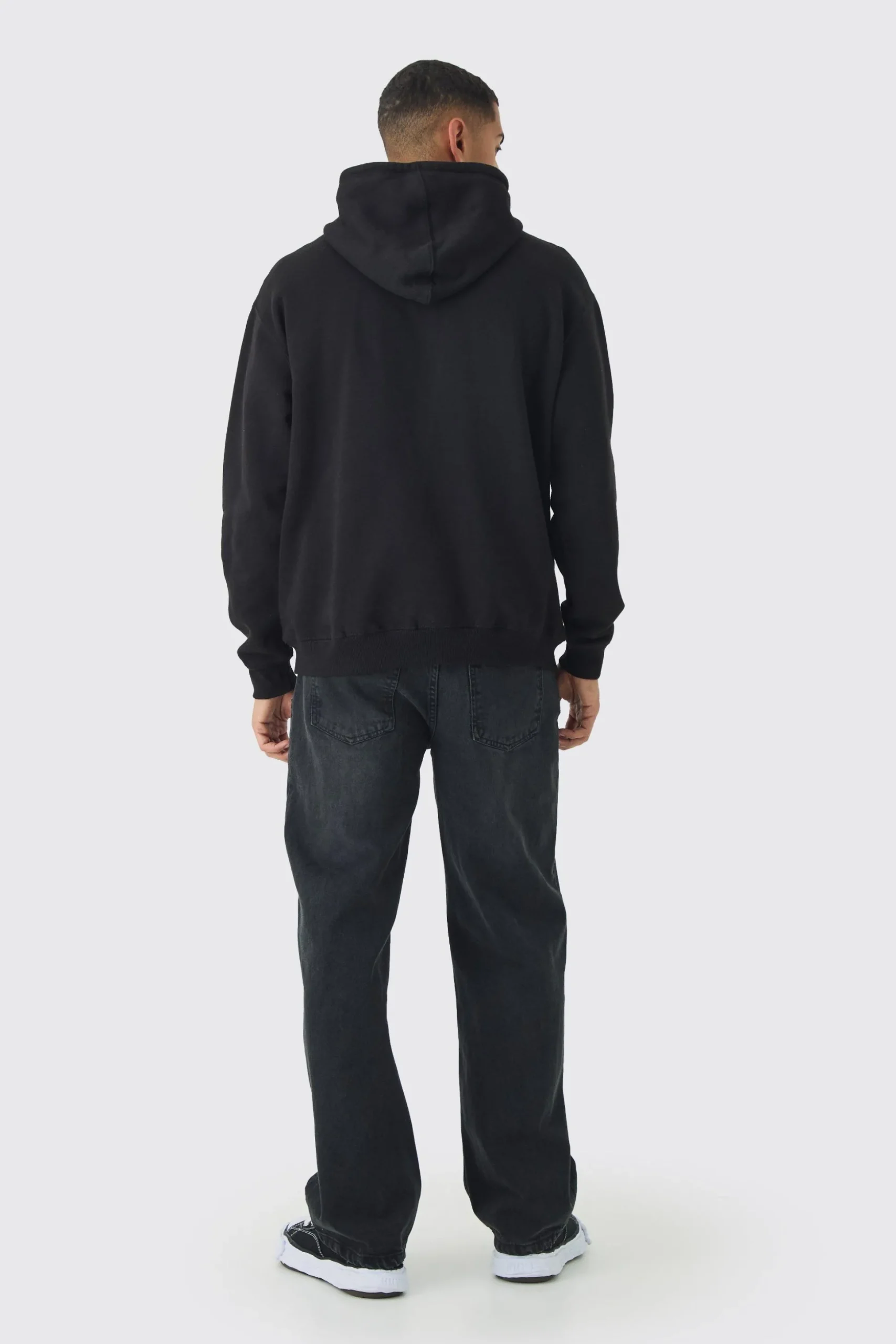 Oversized Eazy E License Print Hoodie | BoohooMAN UK
