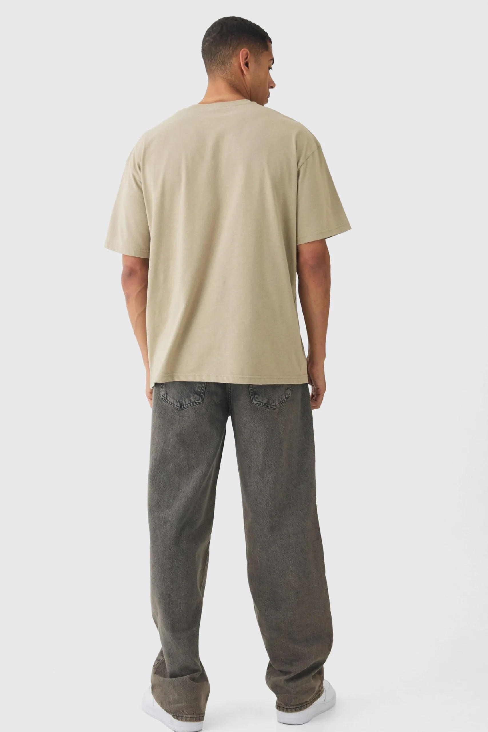 Oversized Embroidered Boohooman T-Shirt | BoohooMAN UK