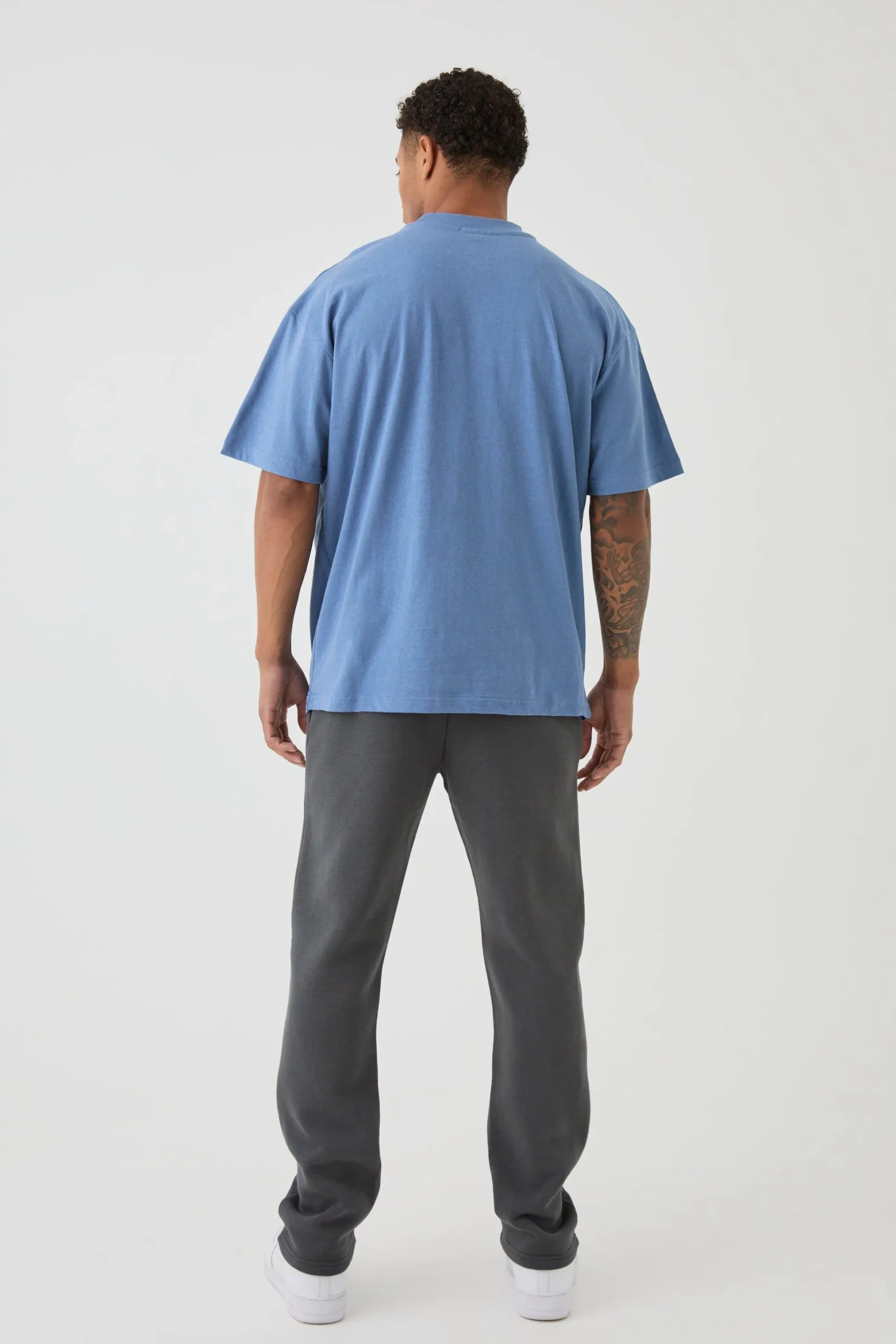 Oversized Extended Neck Heavy T-shirt | BoohooMAN UK
