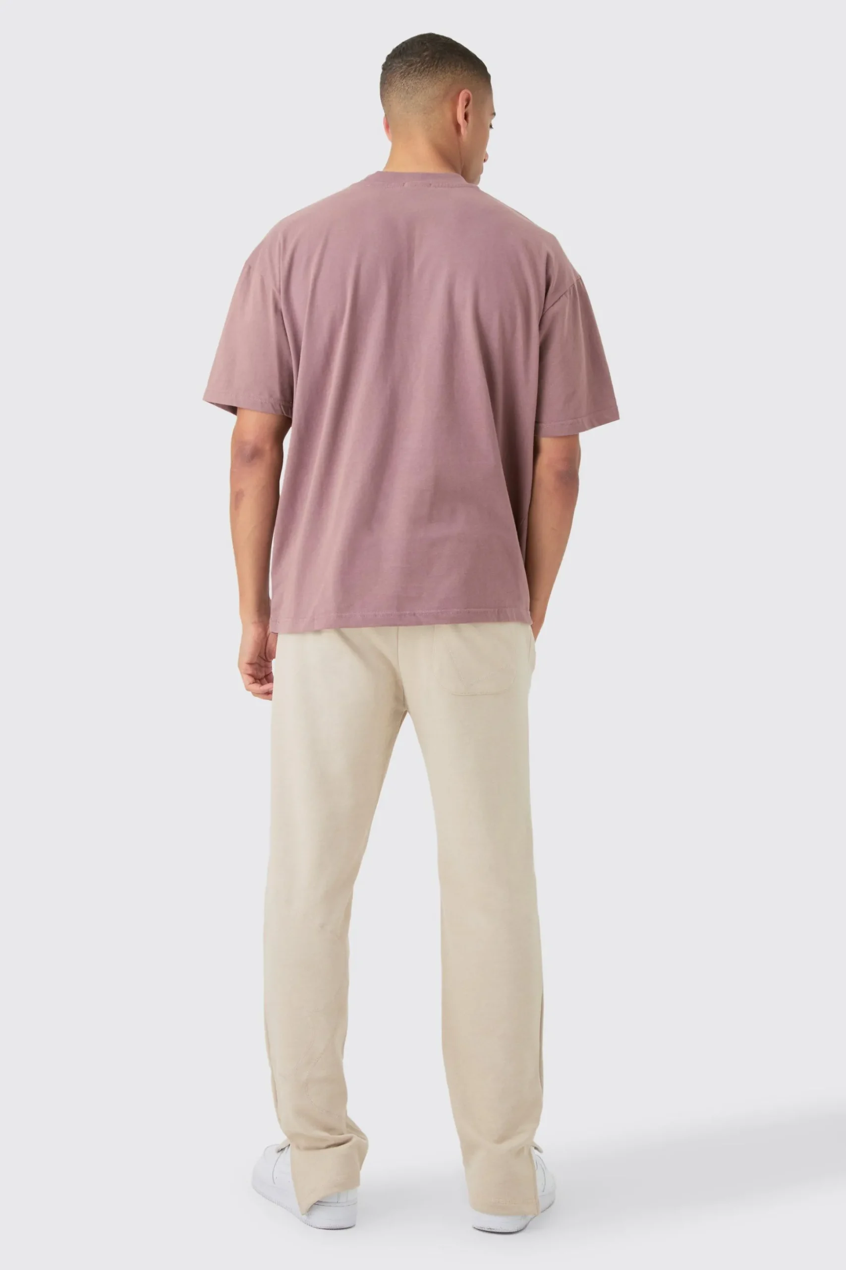 Oversized Extended Neck Heavyweight T-shirt | BoohooMAN UK